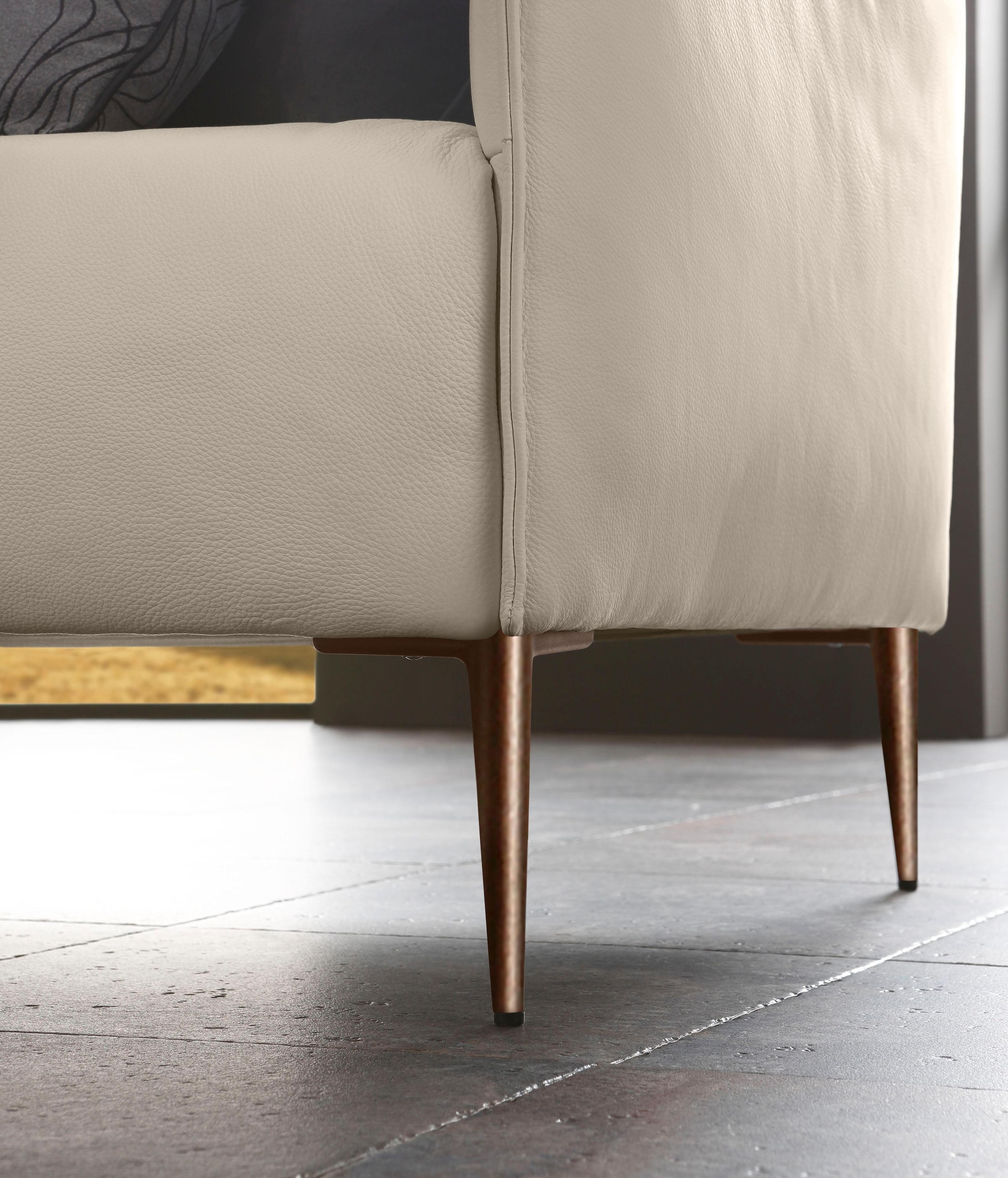 W.SCHILLIG 3-Sitzer »sally« mit Metallfüßen in Bronze pulverbeschichtet, Breite 224 cm