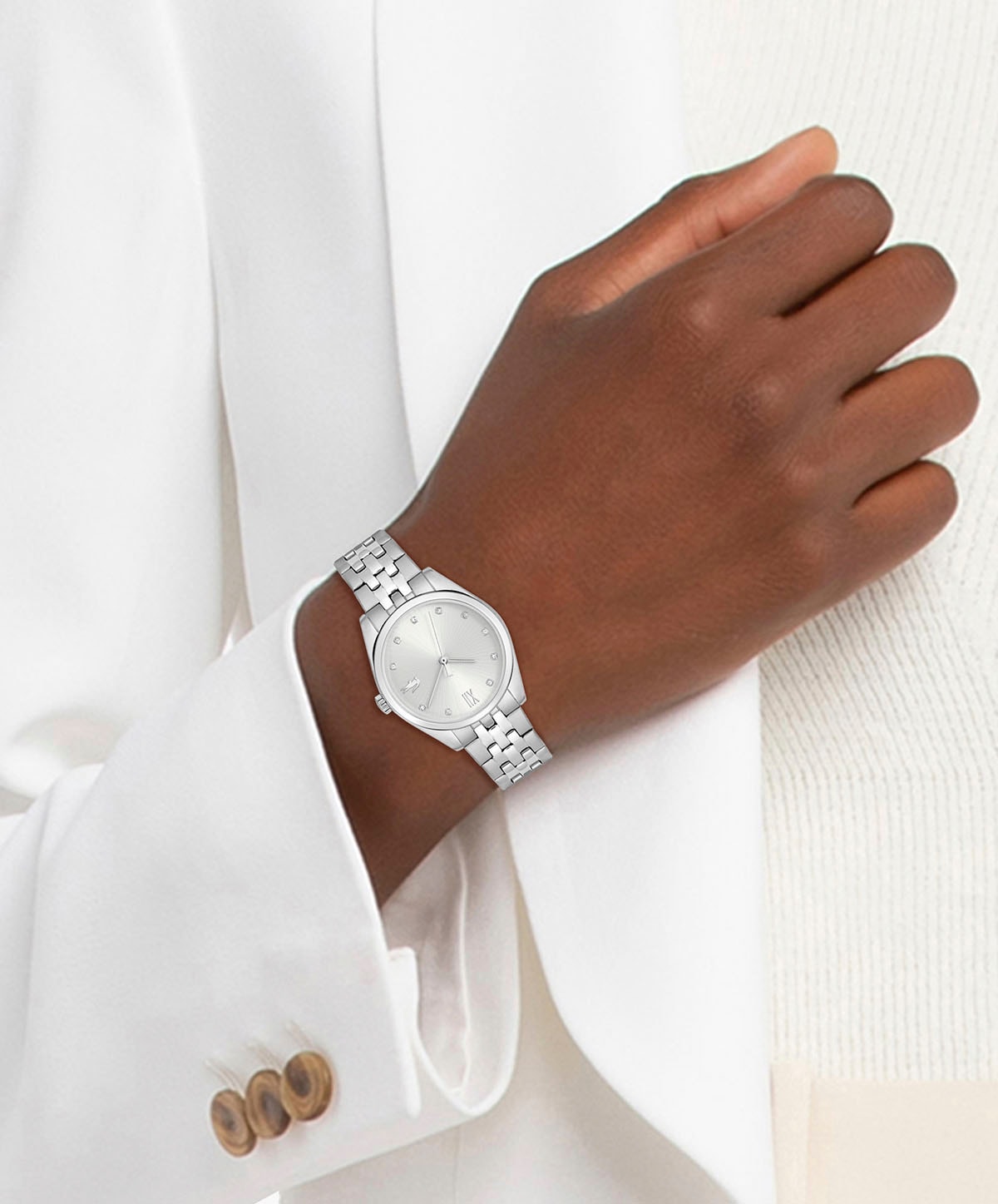 Lacoste Quarzuhr »TUILERIE«, Armbanduhr, Damenuhr, Glaskristalle, Edelstahlarmband, analog