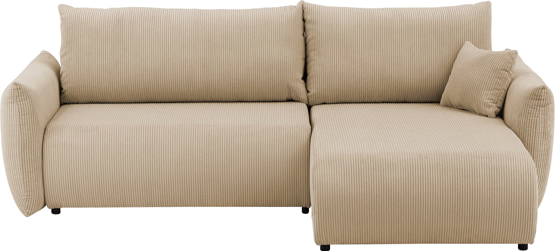 INOSIGN Ecksofa »MAVAS Schlafsofa mit Bettkasten, L-Form,«, ca.257/127cm (L günstig online kaufen