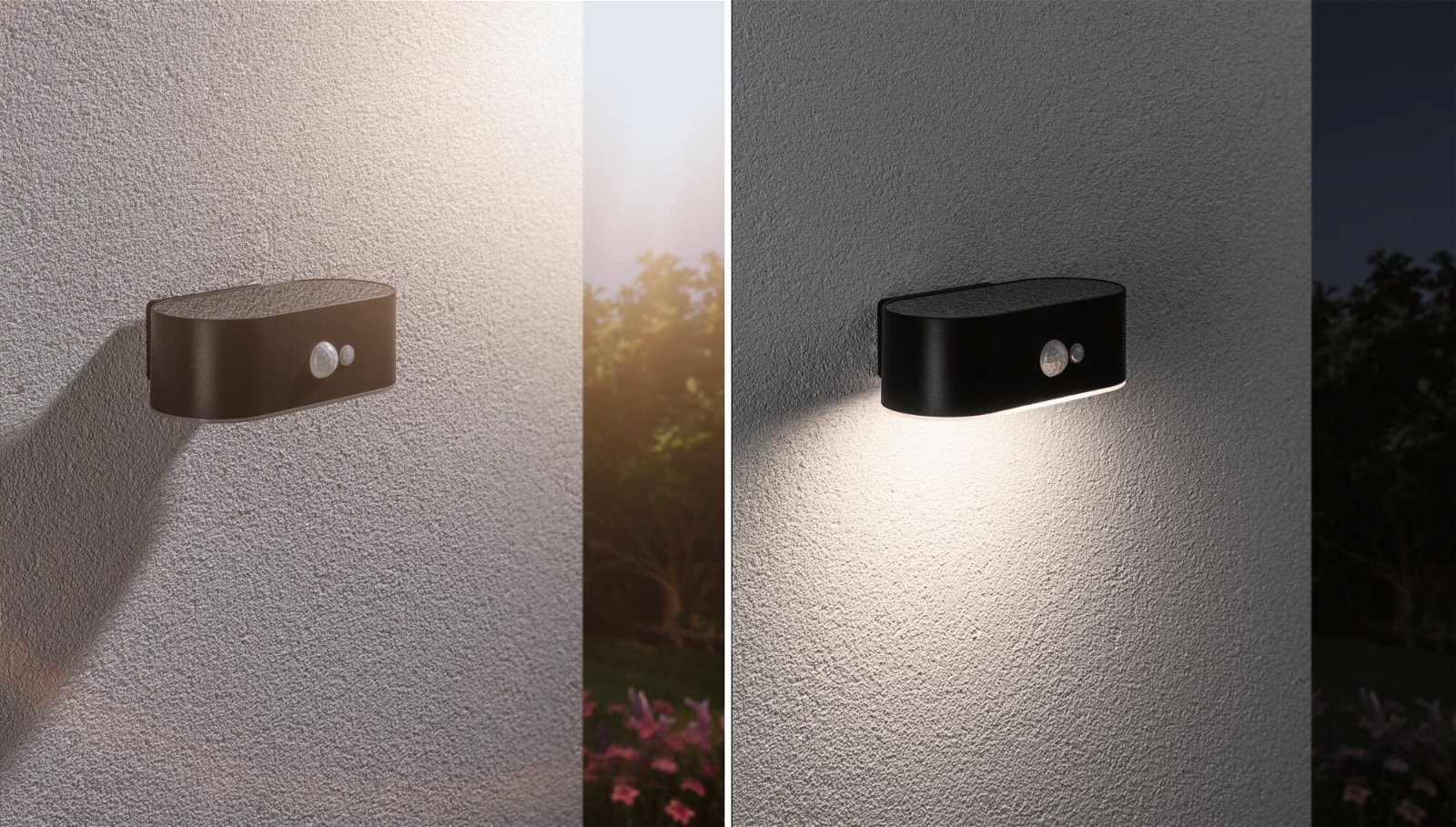 Paulmann LED Außen-Wandleuchte »Solar Adya IP44 3000K 200lm Schwarz«, 1 flammig, Bewegungsmelder