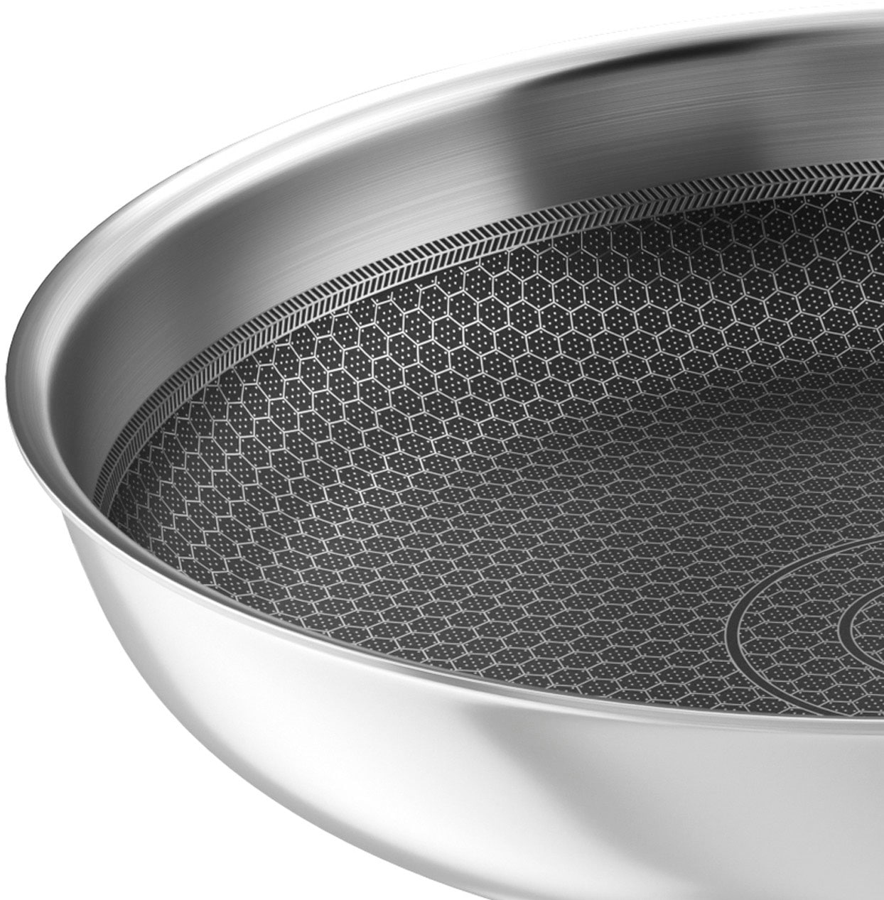 Elo Premium Bratpfanne »Relief«, Edelstahl 18/10, Induktion