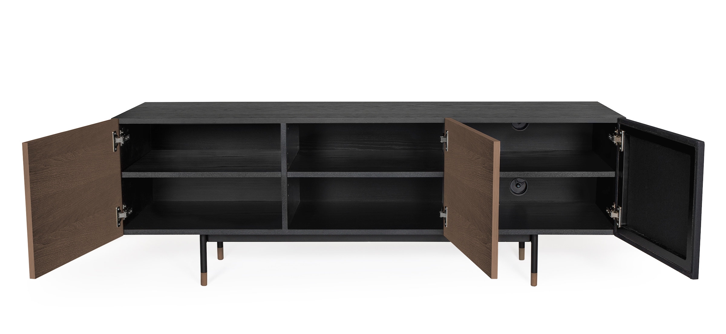 Woodman Kommode, Holzfurnier aus Walnussbaum, Skandinavisches Design
