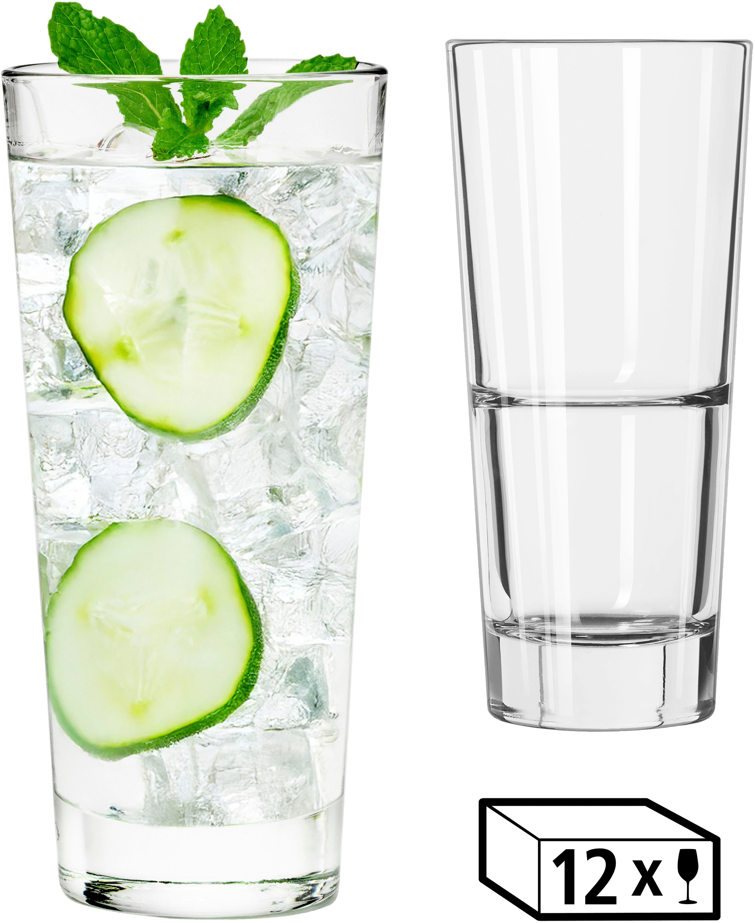 LIBBEY Gläser-Set »Cooler Glas -ENDEAVOR-, 473 ml, Ø 8,5 cm, H: 18 cm, 12er günstig online kaufen