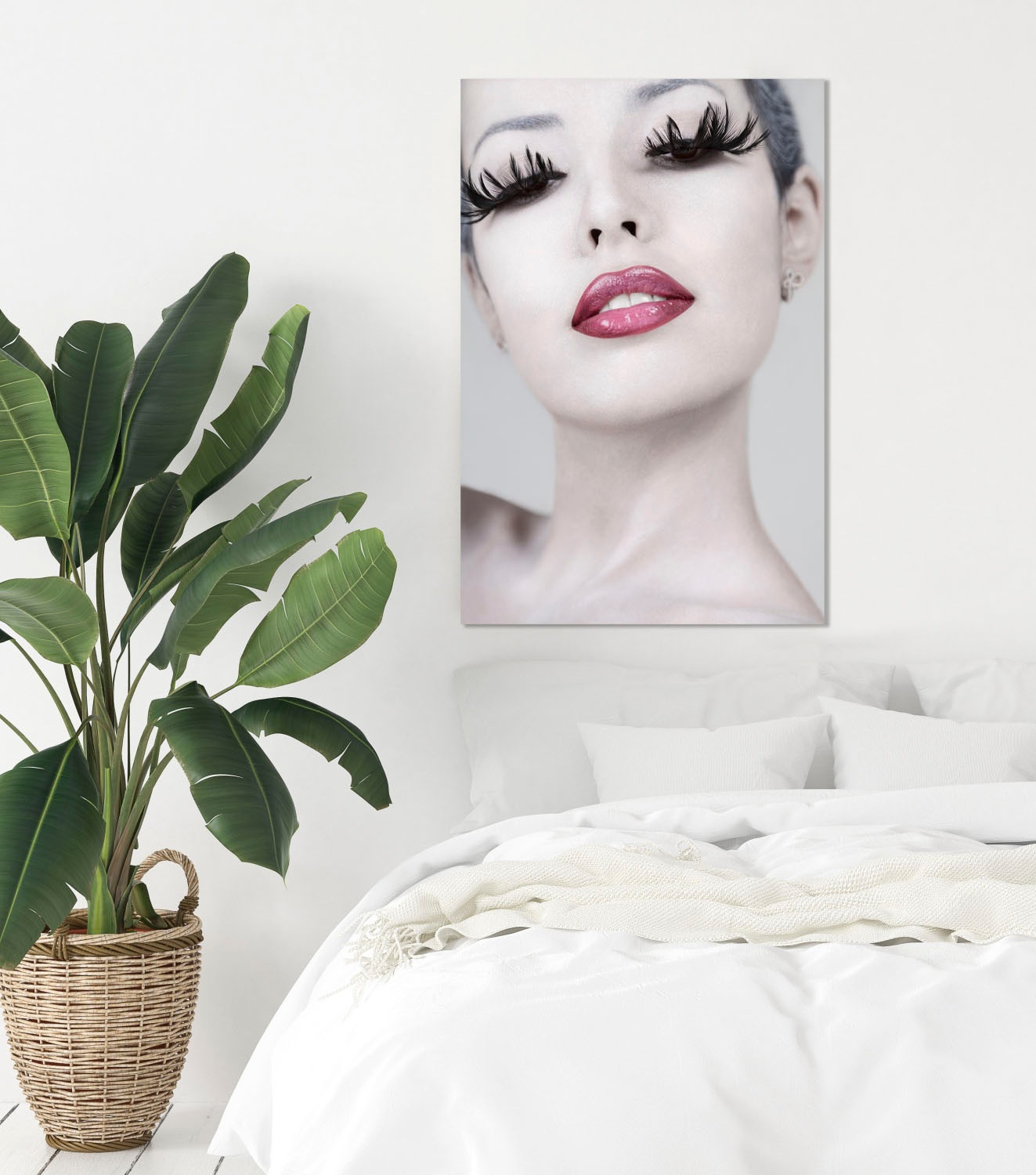 queence Acrylglasbild »Frau« Bilder von Frauen | Frau | Kunst | Schwarz-Weiß Fine Art-Print in Galeriequalität
