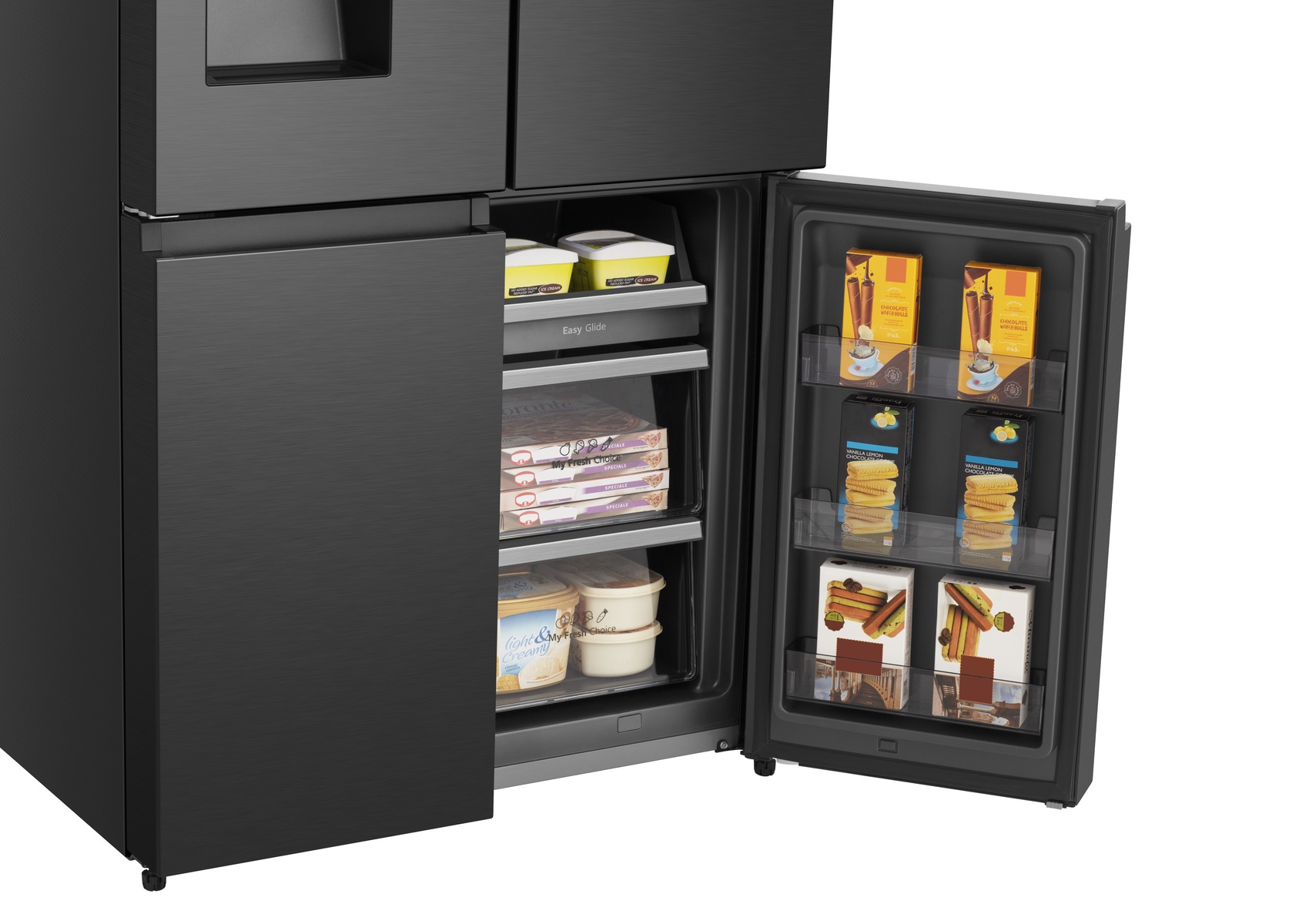 Hisense Multi Door »RQ760N4SBFE«, Wasser-/Eisspender