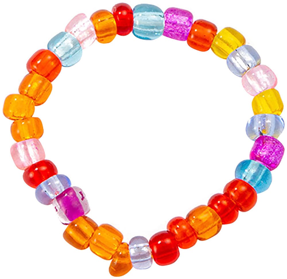 Firetti Ring-Set »Multipack Schmuck Geschenk Damenring Zugband Edelstein Farbstein«, (Set, 5 tlg.), Made in Germany - mit Kunstharzperle