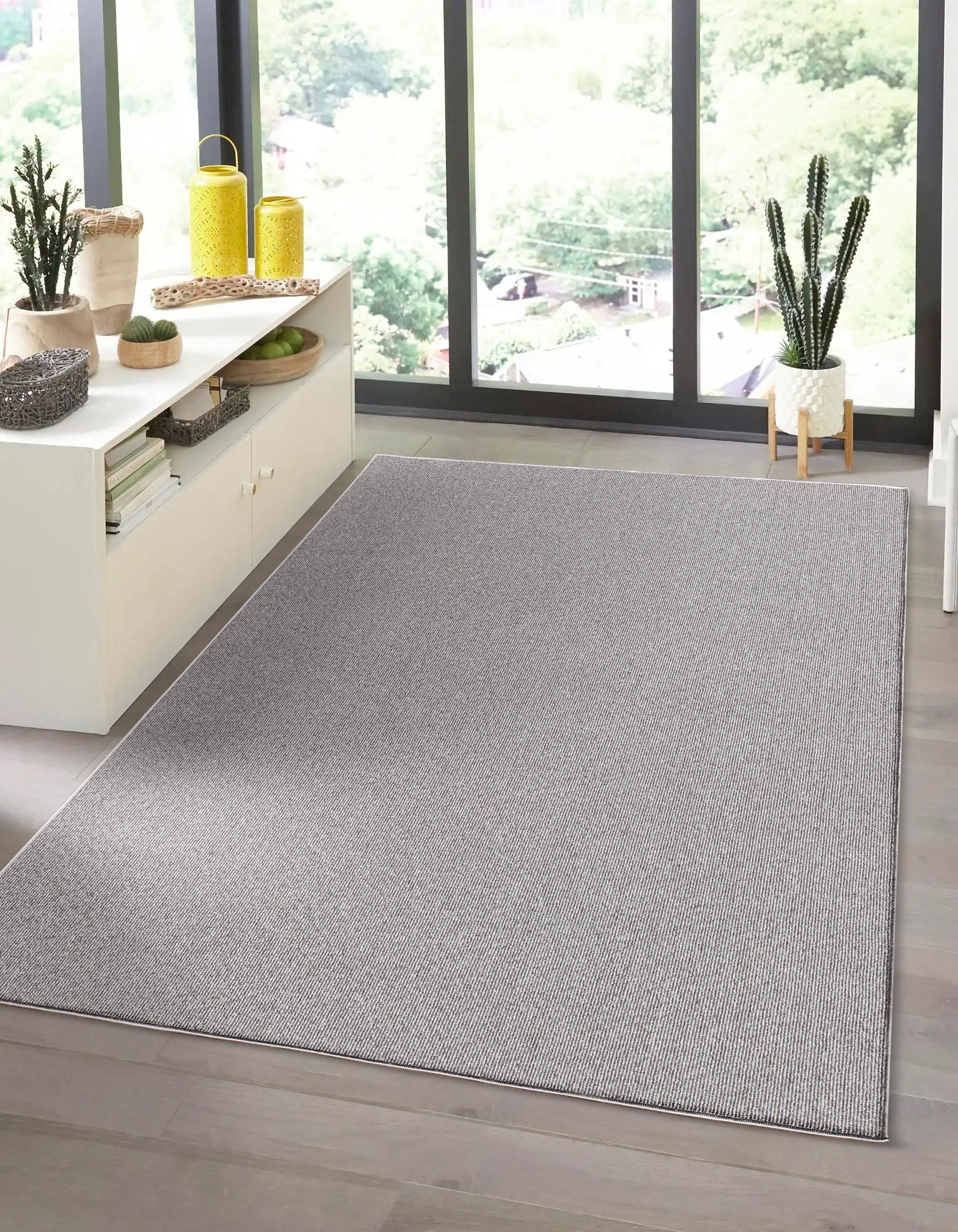 the carpet Teppich »Natal«, rechteckig, 5 mm Höhe, Wohnzimmer Teppich robust Filz-Rücken