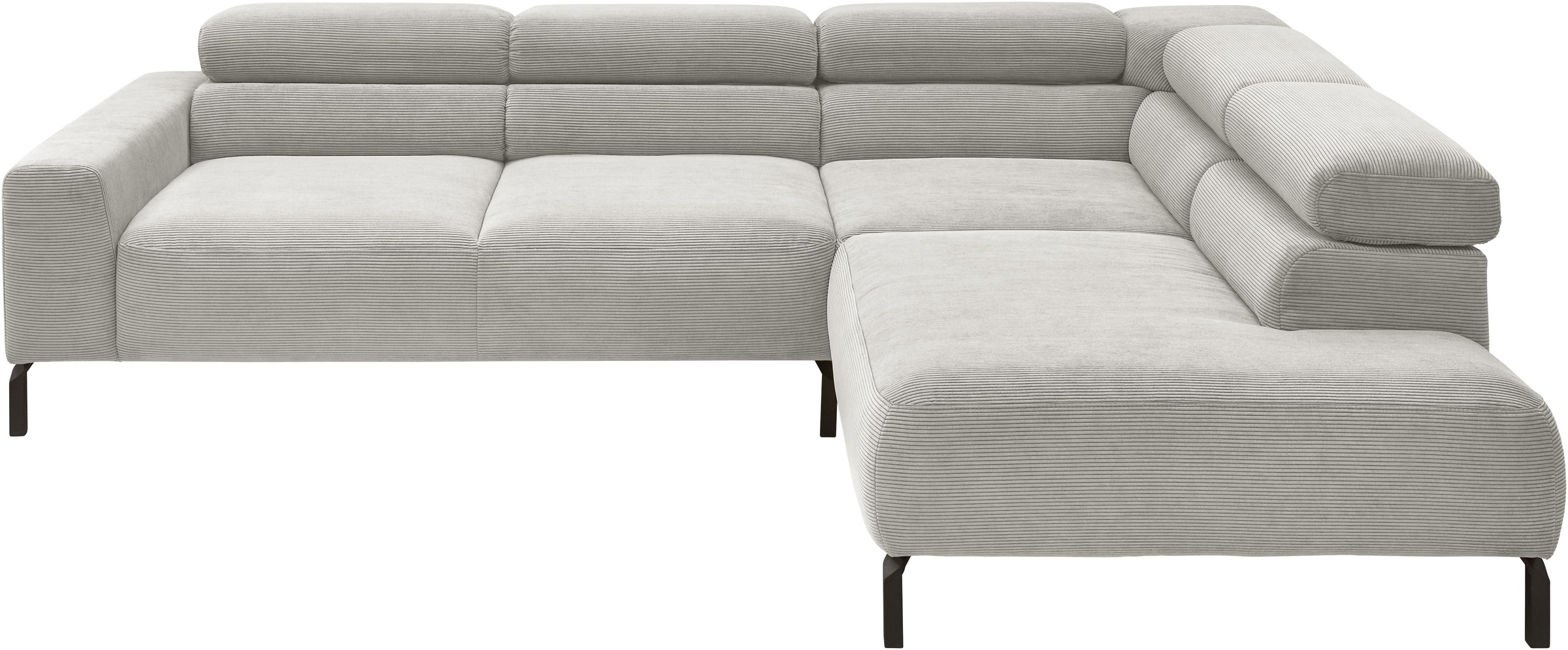 Places of Style Ecksofa »Antonelli, L-Form, inkl. Kopfteilverstellung, Brei günstig online kaufen