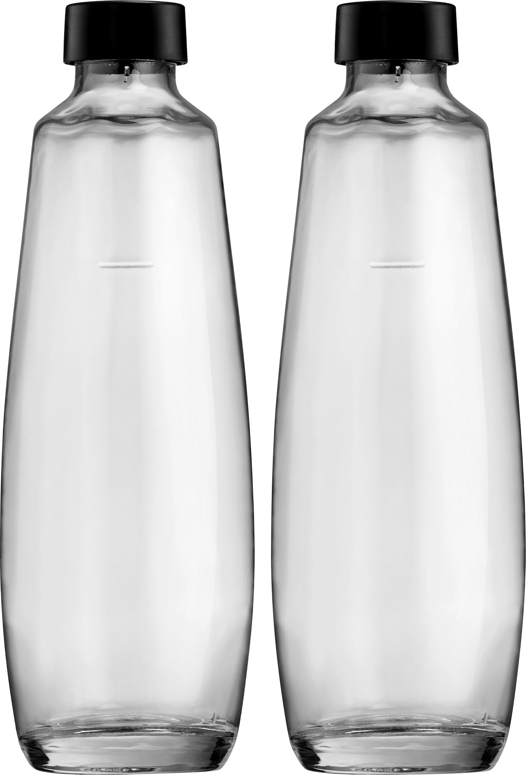 Wassersprudler Flasche »DuoPack«, (Set, 2 tlg.), 1L Glasflache, Ersatzflaschen Für...