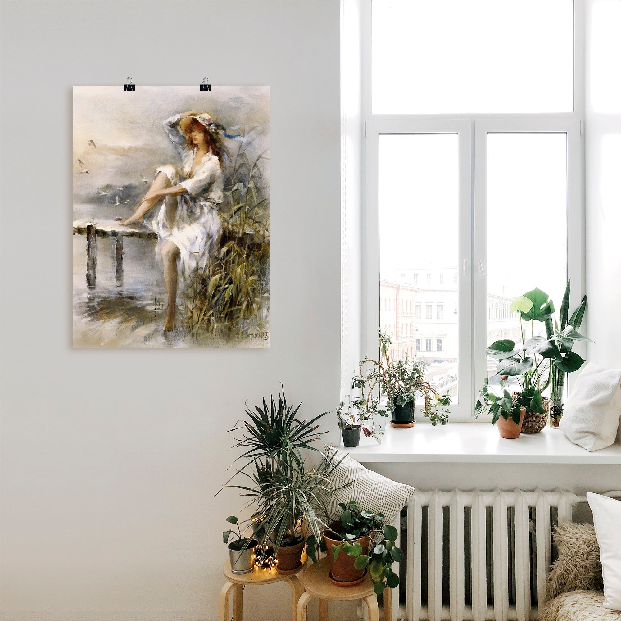 Artland Wandbild »Wasserseite« Frau 1 Stk. tlg. als Leinwandbild, Poster, W günstig online kaufen