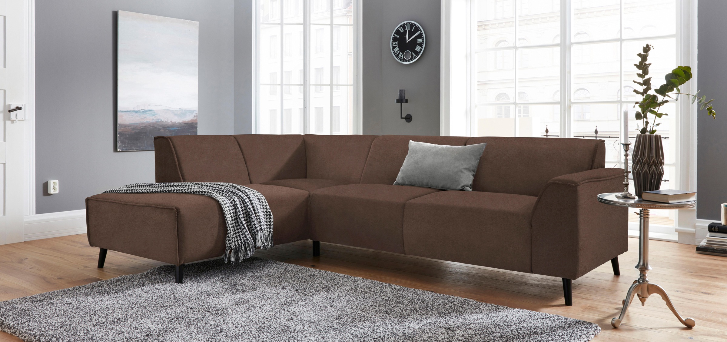 DOMO collection Ecksofa »Amora, inklusive komfortablem Federkern für mehr S günstig online kaufen