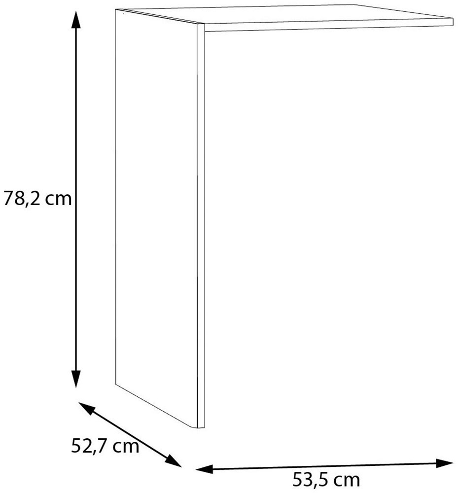 FORTE Inneneinteilung B/H/T 53,5/78,2/52,7 cm, einfache Montage