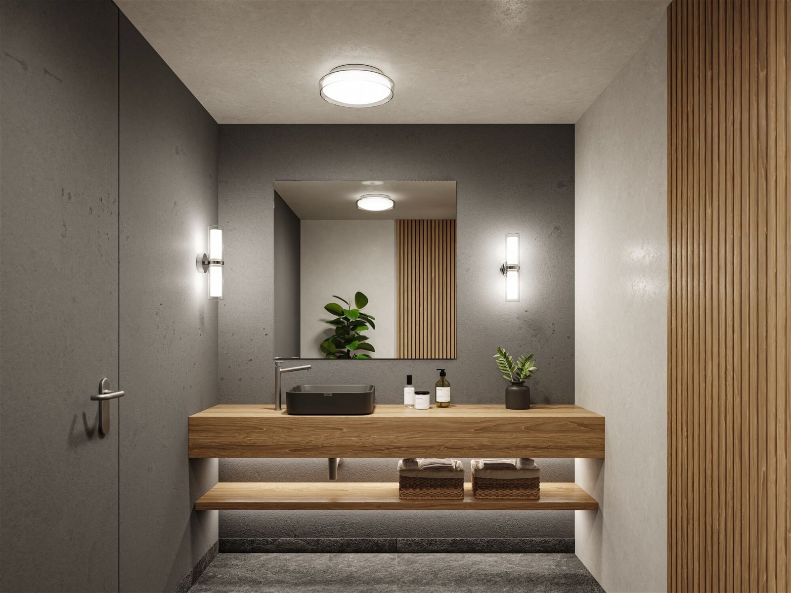 Paulmann LED Deckenleuchte »Selection Bathroom Luena IP44 16,5W 3000K Chrom günstig online kaufen
