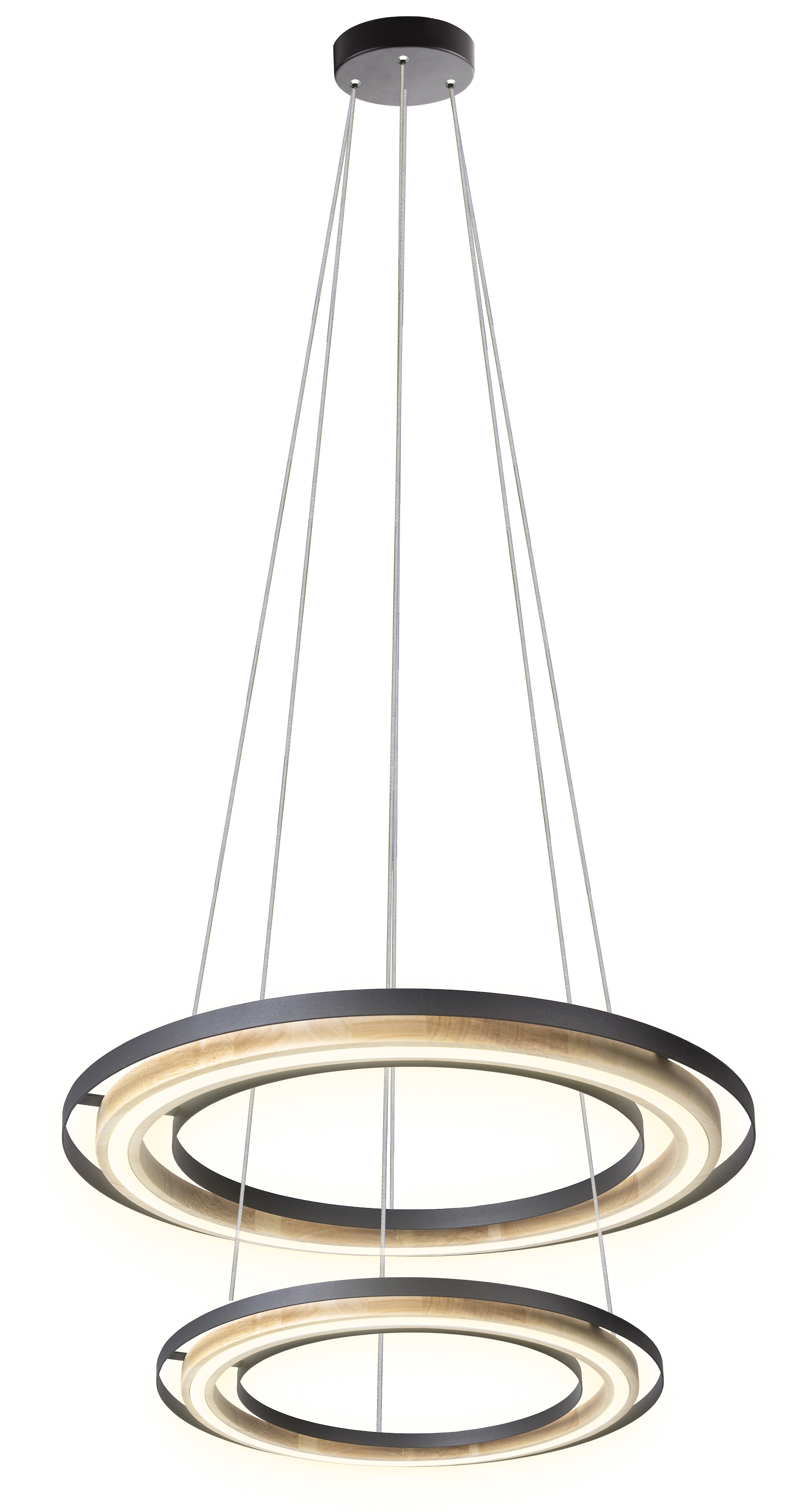 NOWA LED Pendelleuchte »RILAS« LED-Modul 1 Stk. Warmweiß Hängelampe schwarz günstig online kaufen