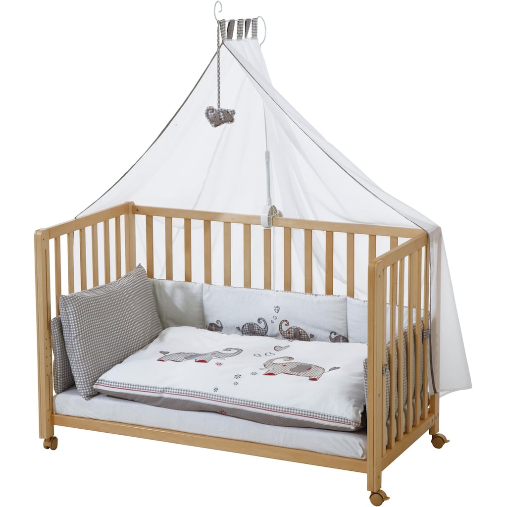 roba® Babybett »Room Bed, Jumbo twins grau«, (6 tlg.)