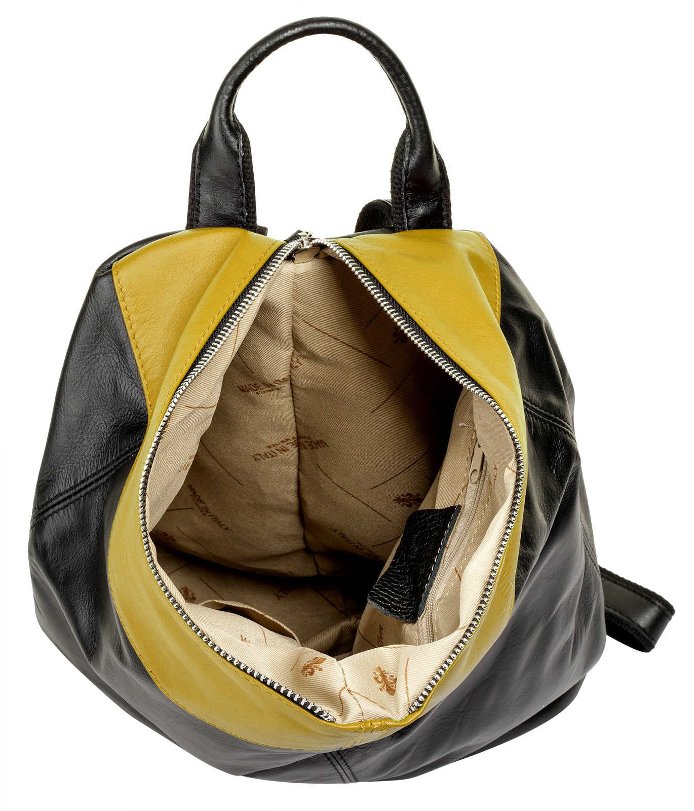 Cluty Cityrucksack, echt Leder, Made in Italy