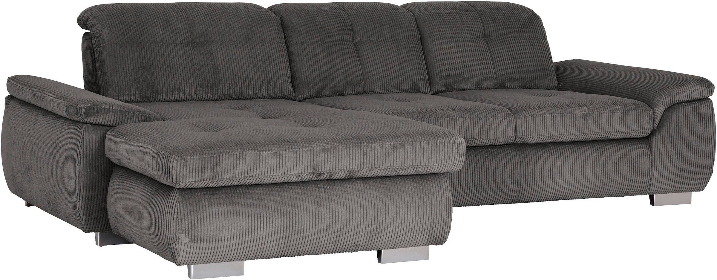 Die PlanBar Ecksofa »MP-IN16037 L-Form, Breite 289 cm, mit Kaltschaum-Polsterung« mit Sitztiefenverstellung & Zierkissen