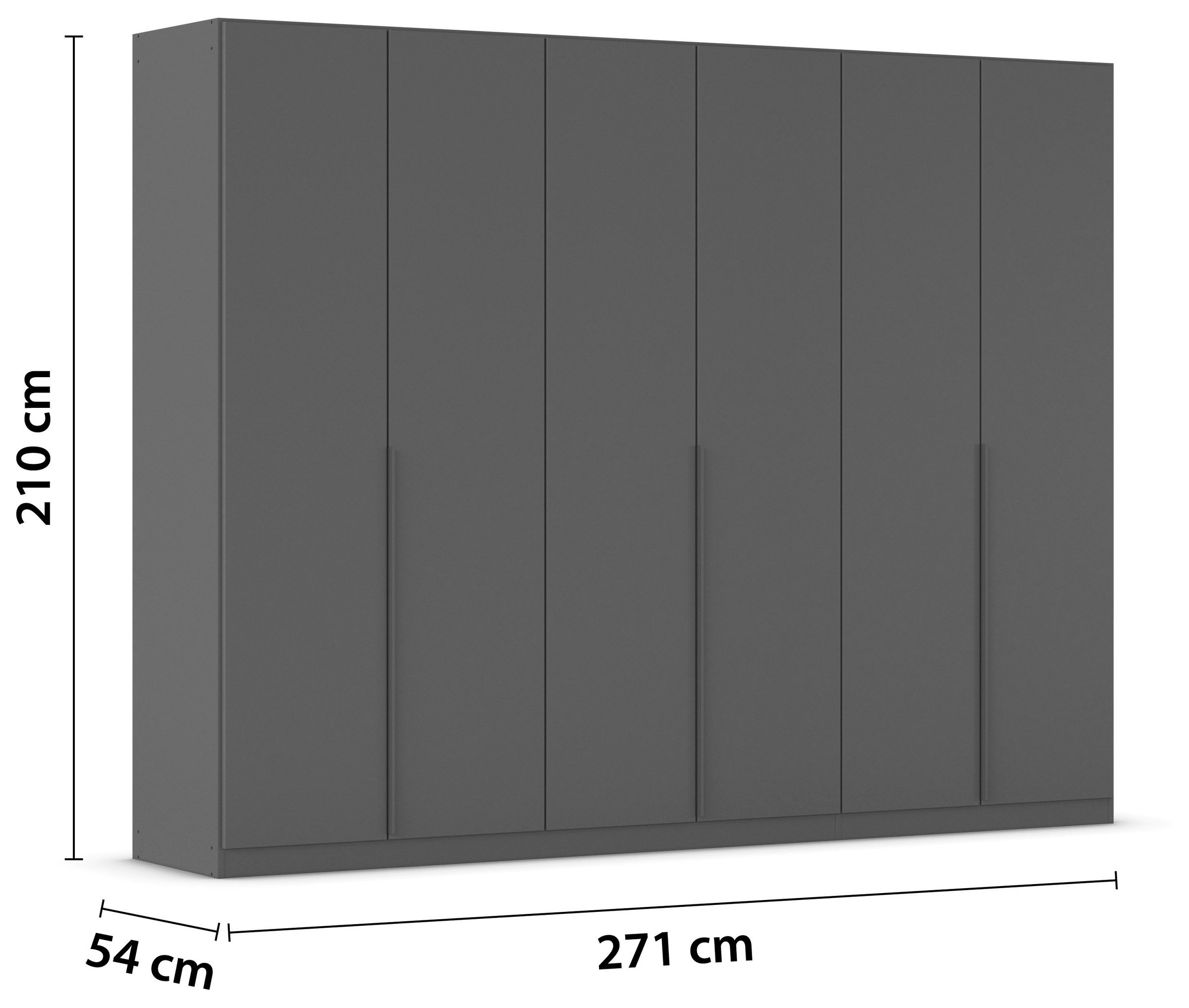 rauch Drehtürenschrank »Kleiderschrank Schrank Garderobe AGORDO TOPSELLER Schlafzimmer«, (in zwei Griff-Farben mit Dekor- oder Hochglanzfront), durchdachte Innenausstattung, in 6 Breiten und 2 Höhen MADE IN GERMANY