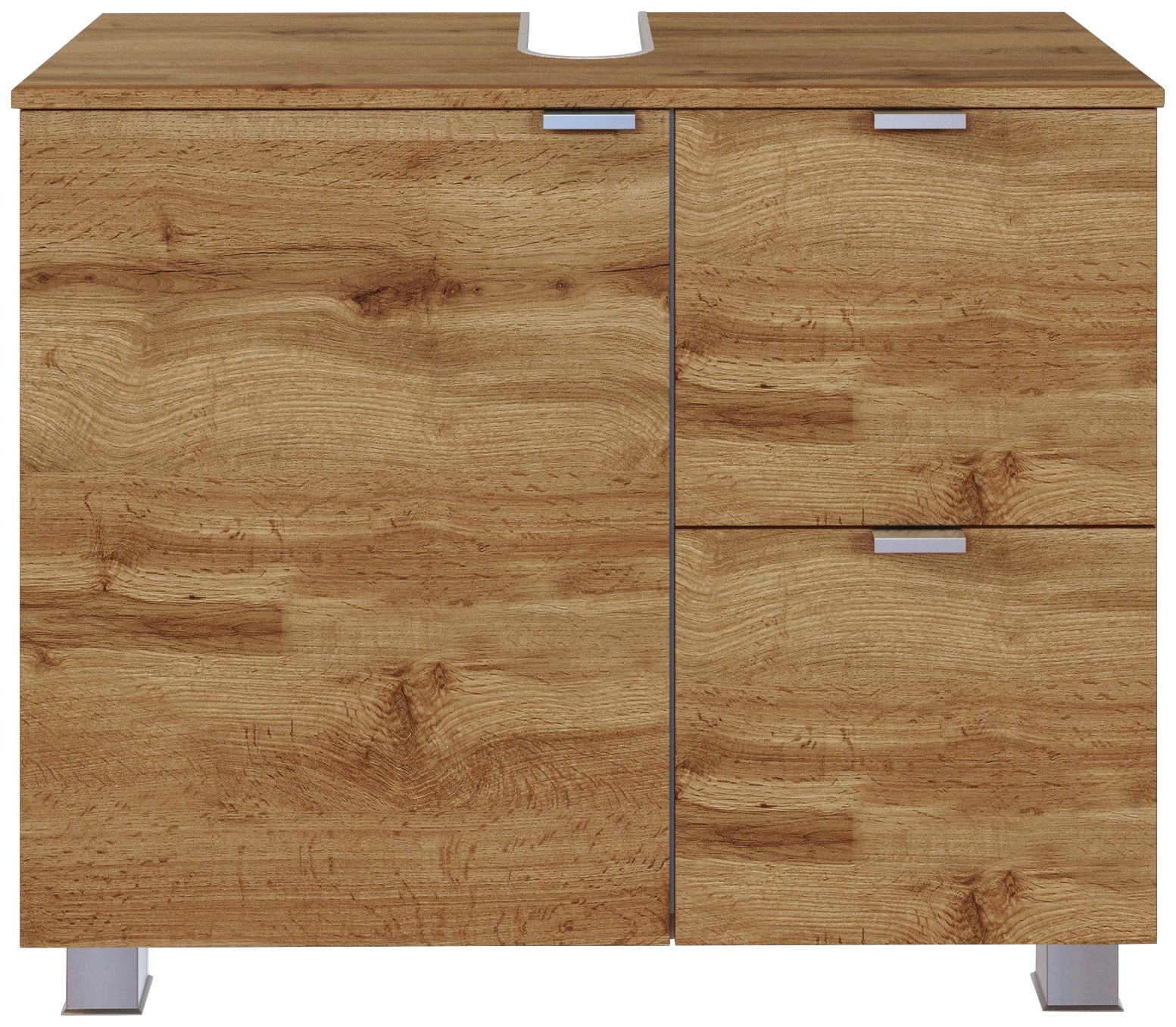 welltime Waschbeckenunterschrank "Bauska" 70 cm breit, mit 2 Auszügen günstig online kaufen