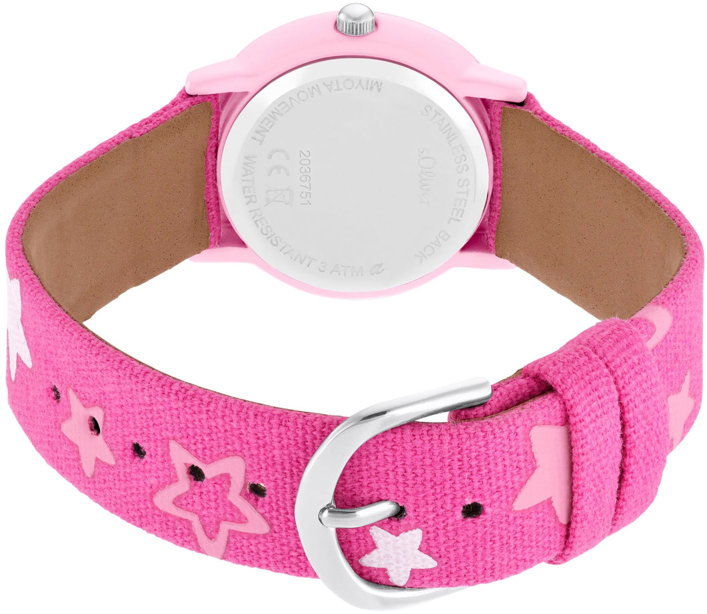 s.Oliver Quarzuhr, Armbanduhr, Kinderuhr, Mädchen, Sterne, analog, Geschenkidee