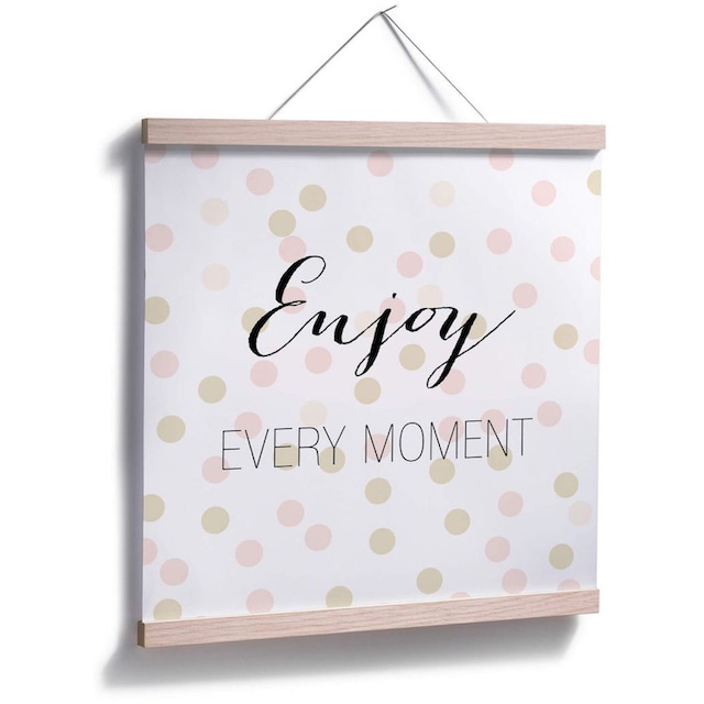 Wall-Art Poster »Enjoy every Moment«, Schriftzug, (1 St.), Poster, Wandbild,  Bild, Wandposter online bestellen