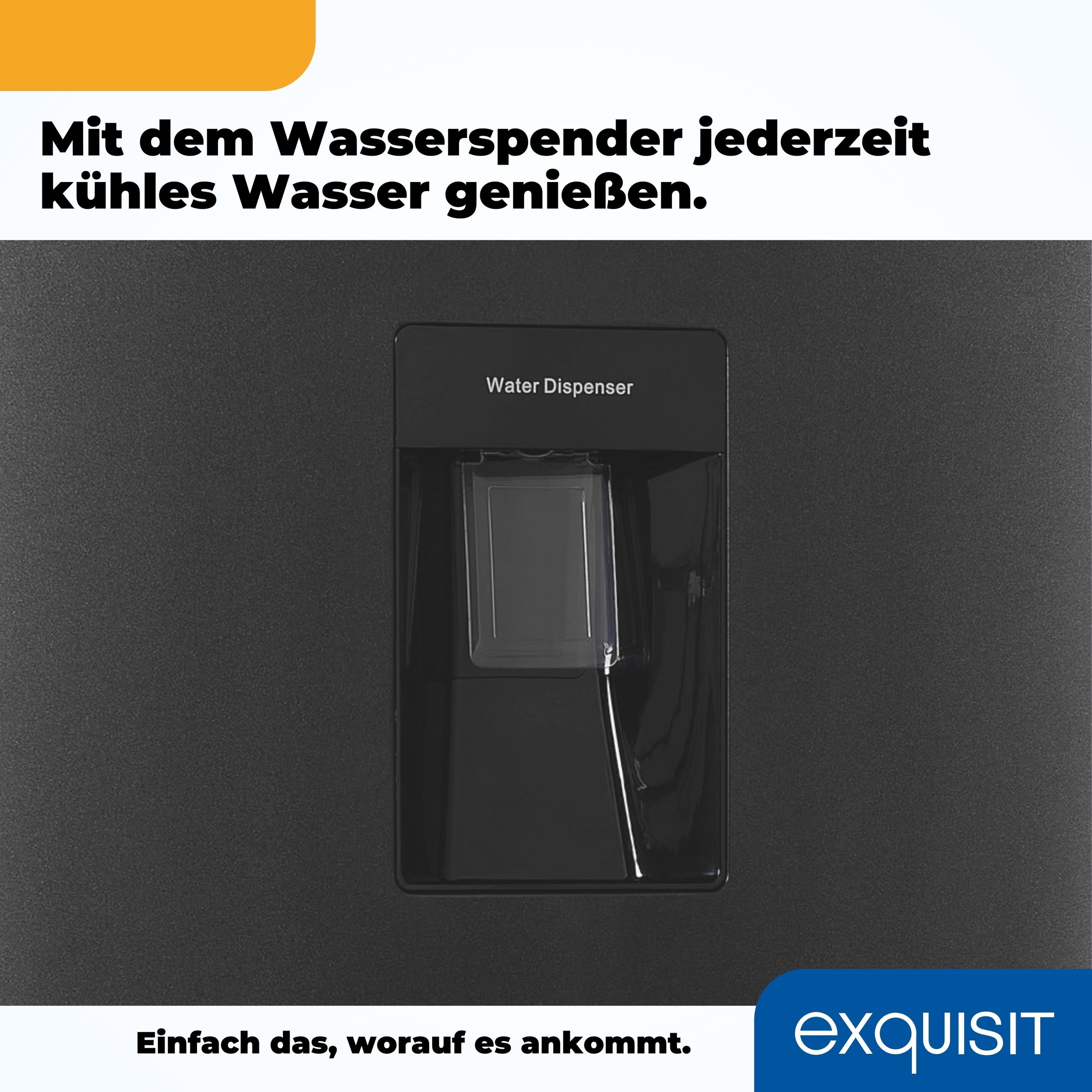 exquisit Kühl-/Gefrierkombination »KGC265-70-WS-040D weiss«, KGC265-70-WS-040D inoxlook-az, 179,5 cm hoch, 55 cm breit