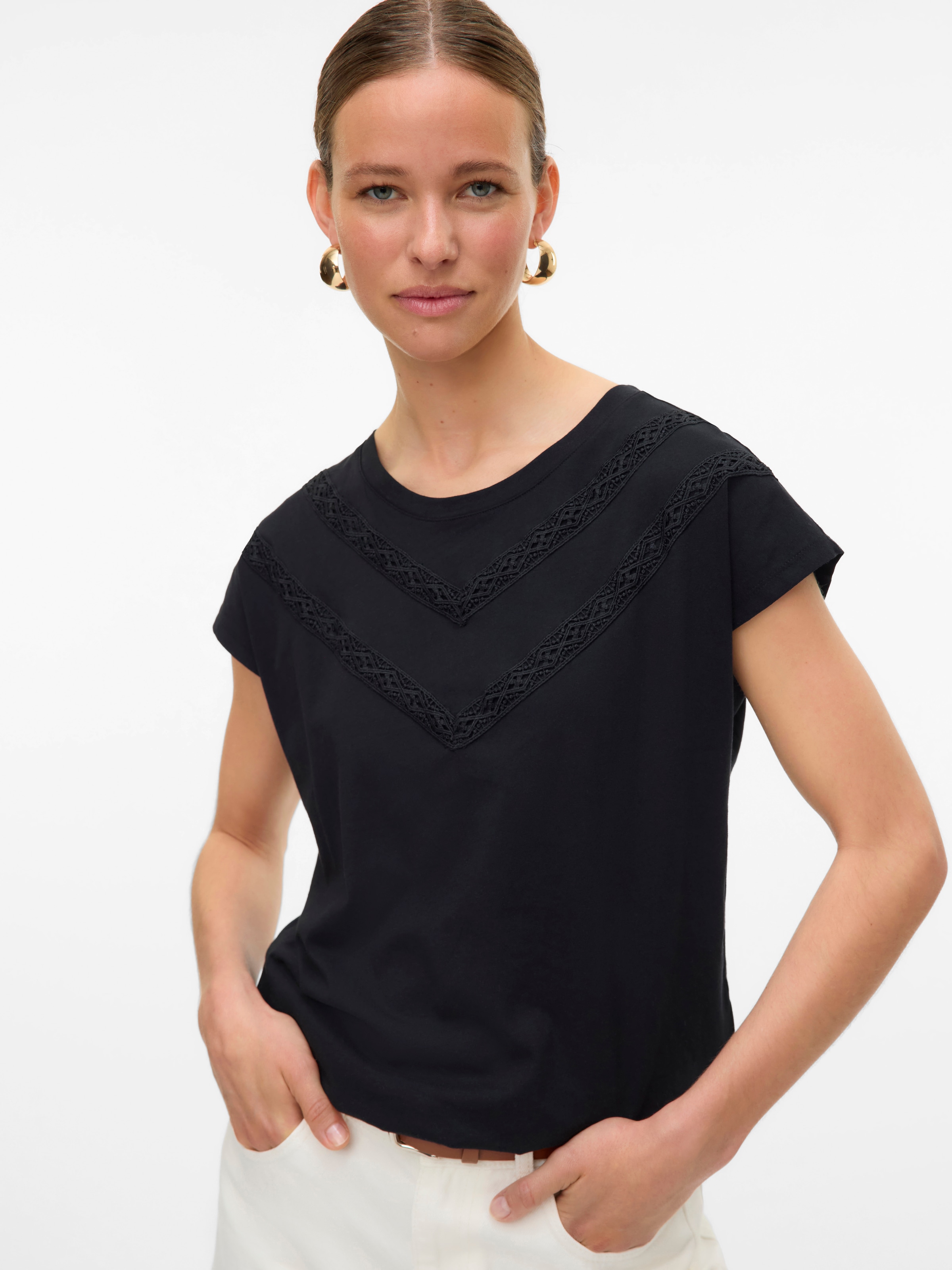 Vero Moda Kurzarmshirt »VMPANNA AVA SS TOP JRS«