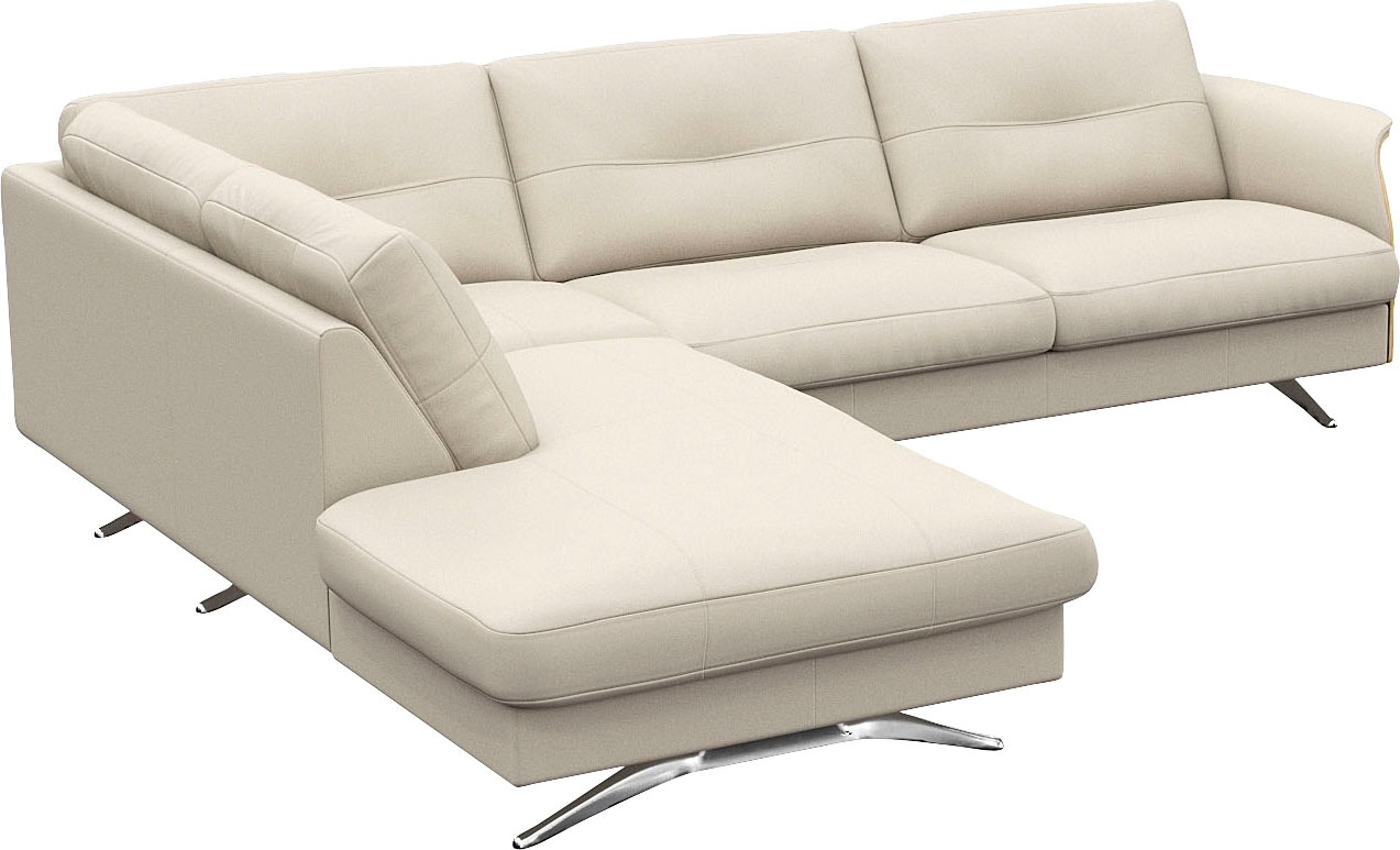 FLEXLUX Ecksofa »Glow«, Skandinavisches Design, In hochwertiger Verarbeitun günstig online kaufen