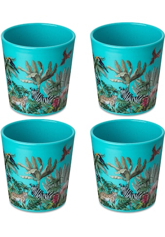 Kinderbecher »CONNECT CUP S JUNGLE«, (Set, 4 tlg., 4x Becher 190ml)