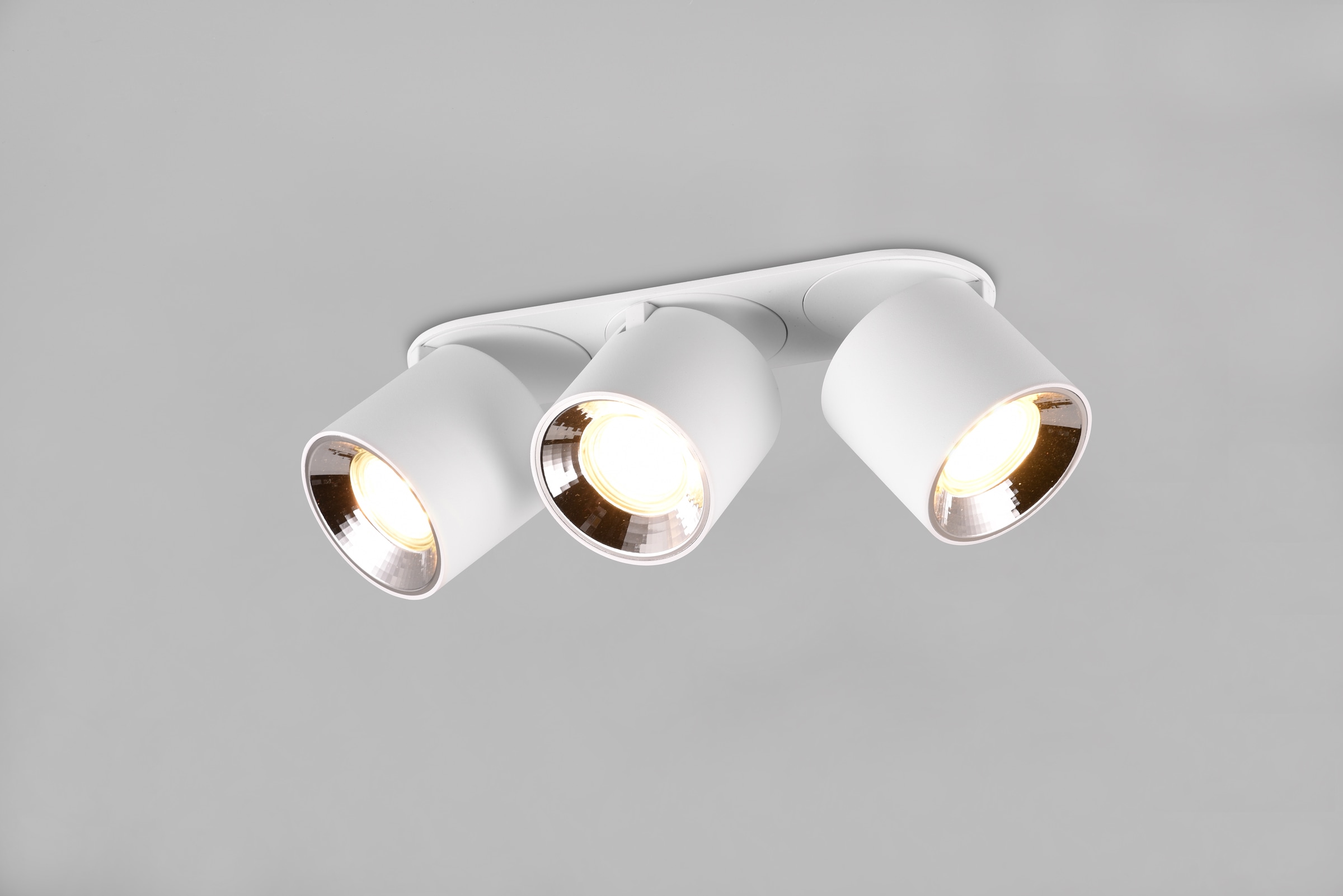 TRIO Leuchten Deckenleuchte »GUAYANA, Deckenspot 3-flammig exkl 3x GU10 max 10W Spot verstellbar«, 3 flammig, Leuchtmittel GU10 | Leuchtmittel wechselbar, als Aufbauspot oder Einbauspot nutzbar Spot schwenkbar und drehbar