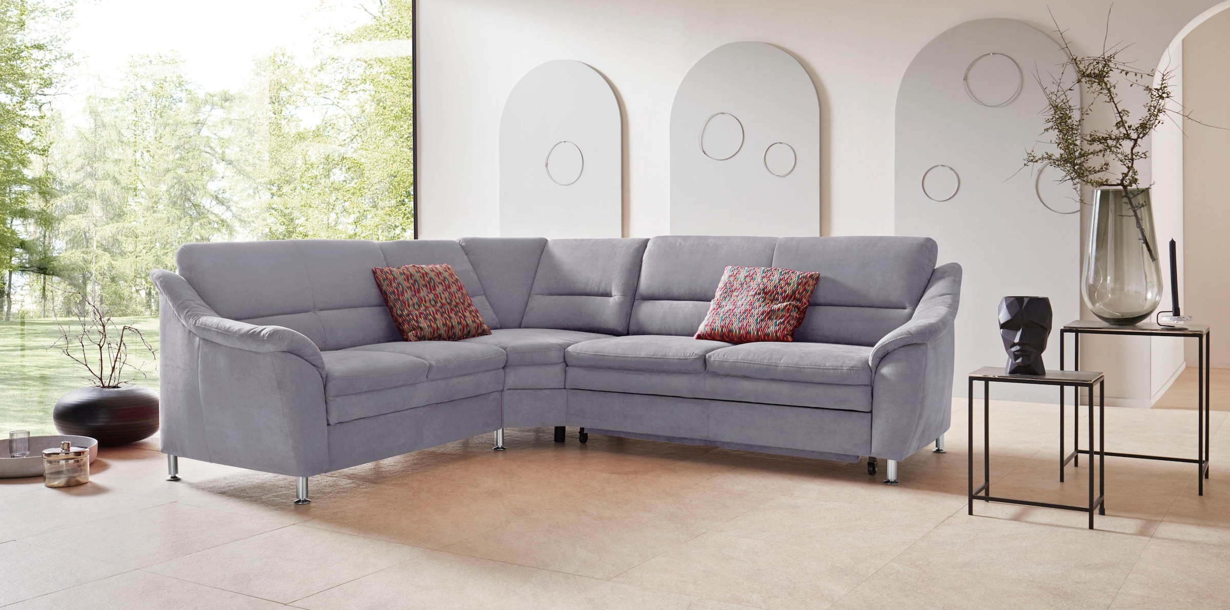 Places of Style Ecksofa »Cardoso L-Form«, mit Trapezecke für mehr Sitzkomfo günstig online kaufen