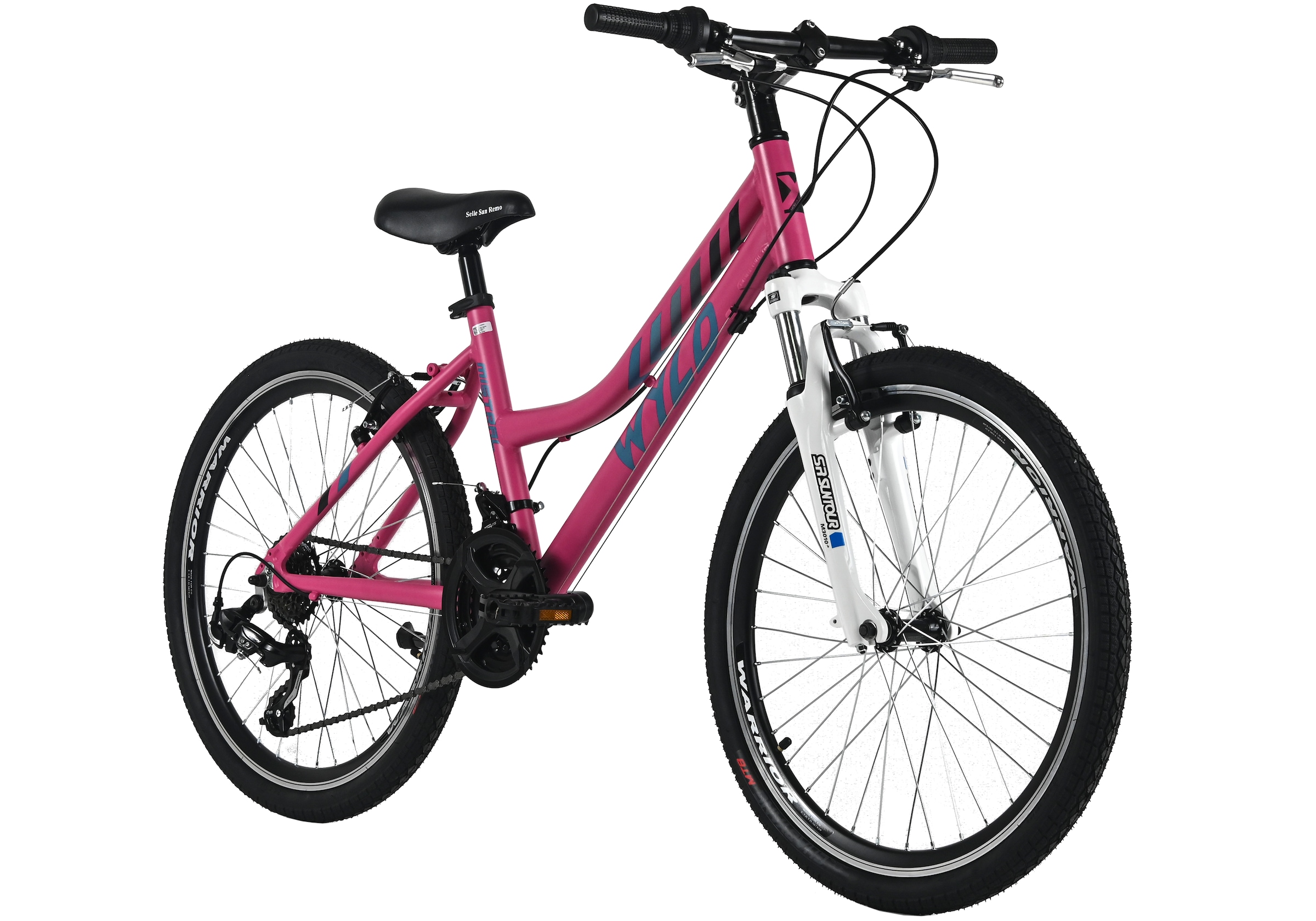 WYLD Kinderfahrrad »Girls 24" Mistral Pink 18 Gänge RH 38 cm - Ab 8 Jahre« 18 Gang Kettenschaltung