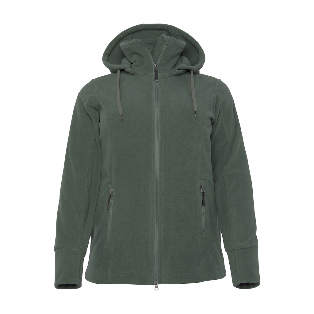 Polarino Fleecejacke, mit Kapuze