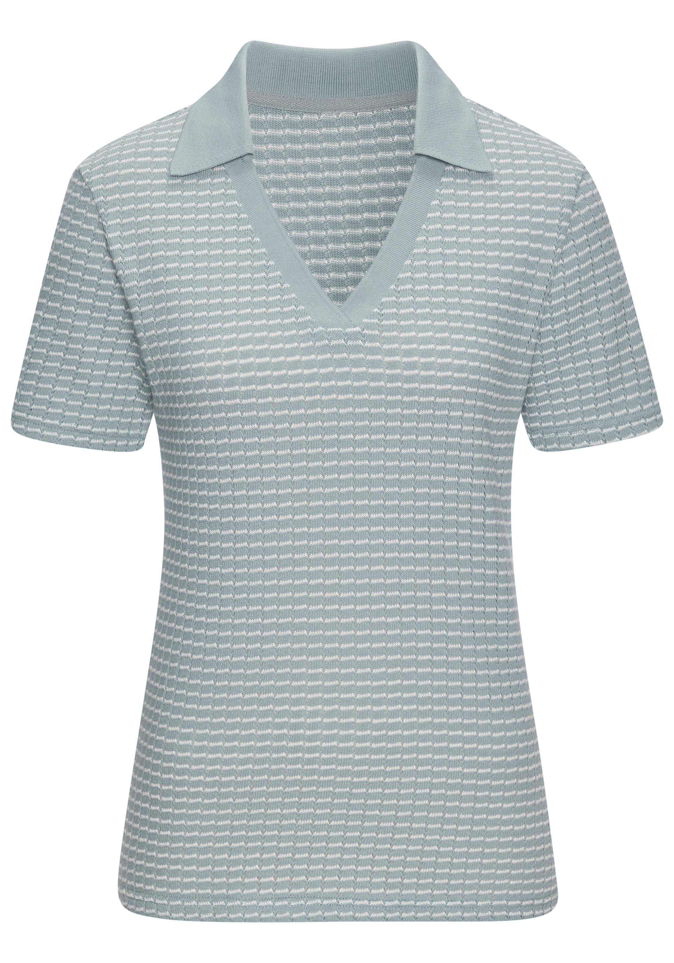 Vivance Poloshirt »aus strukturierter Strickqualität«, schöne Strick-Qualität