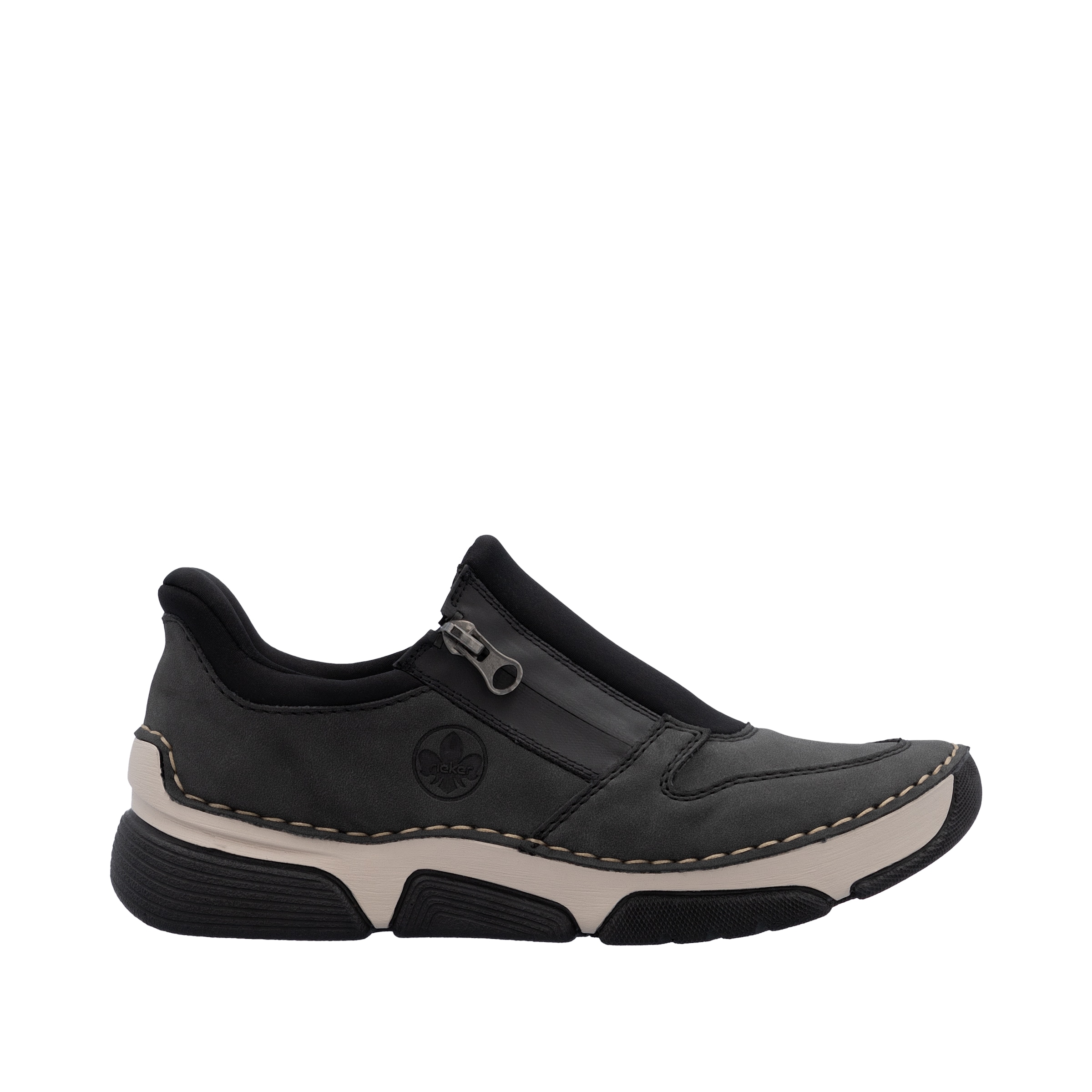 Rieker Slip-On Sneaker »Ready2GO«, Halbschuh, Freizeitsneaker mit seitlichem Reißverschluss