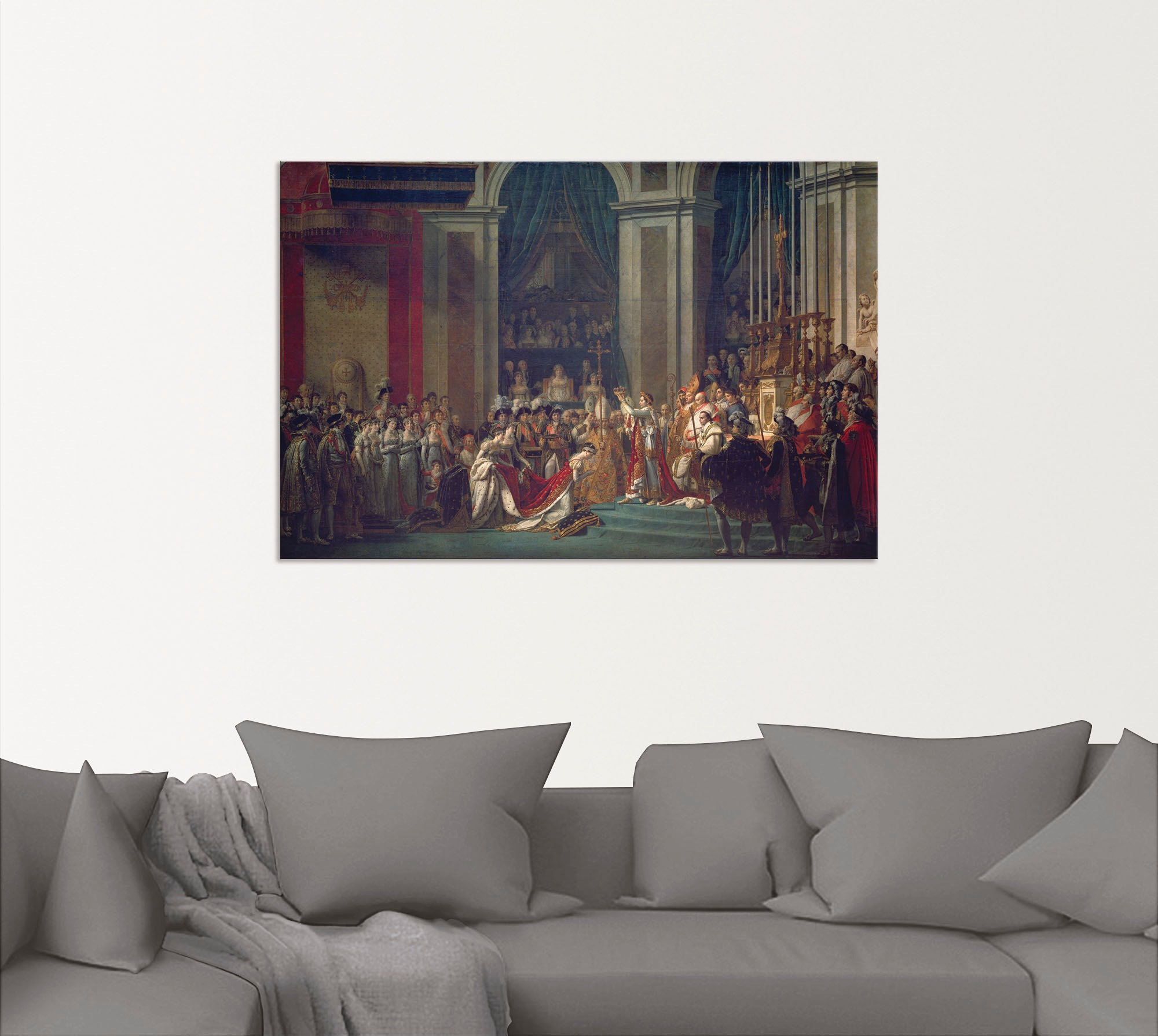 Artland Alu-Dibond-Druck »Krönung Napoleons I und Josephines«, historische Ereignisse, (1 St.), für Innen- und Außenbereich geeignet, Outdoorbild
