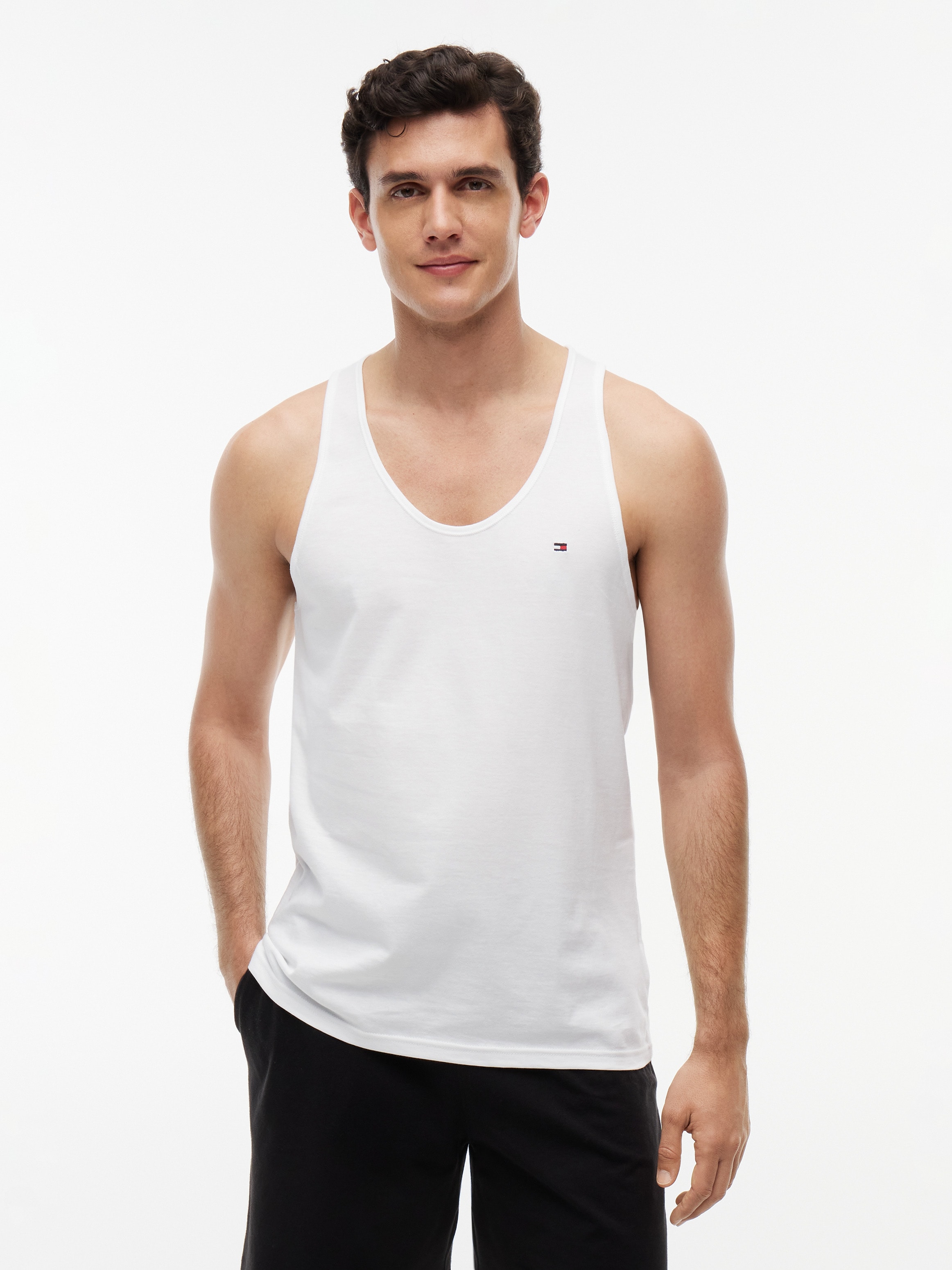 Tommy Hilfiger Underwear Tanktop »3P TANK TOP« Packung, 3er, 3 tlg. mit Logo-Stickerei
