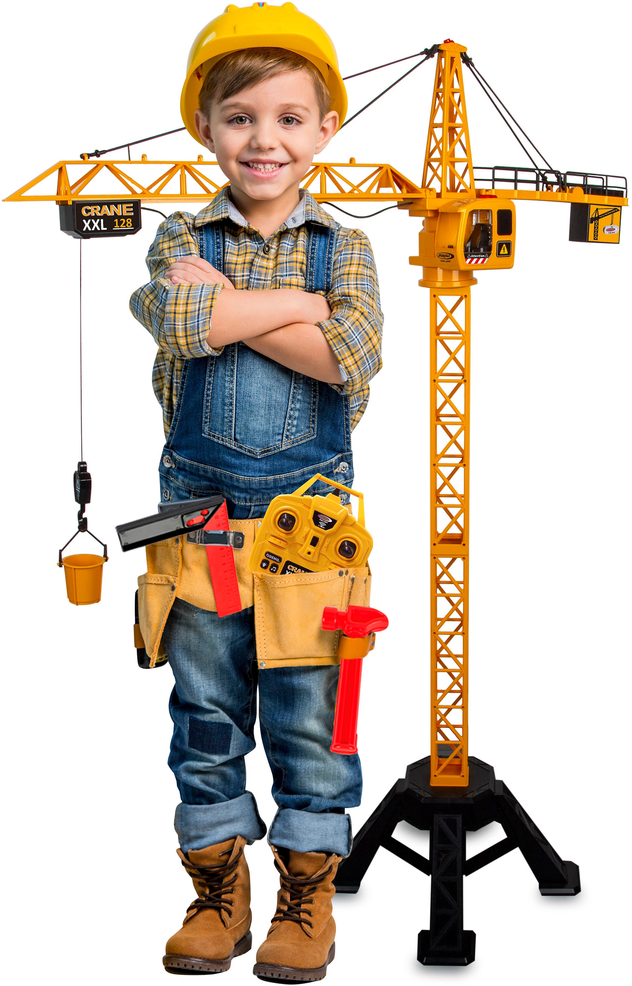Jamara RC-Kran »Turmdrehkran Crane XXL 128 2,4GHz«, mit LED Licht