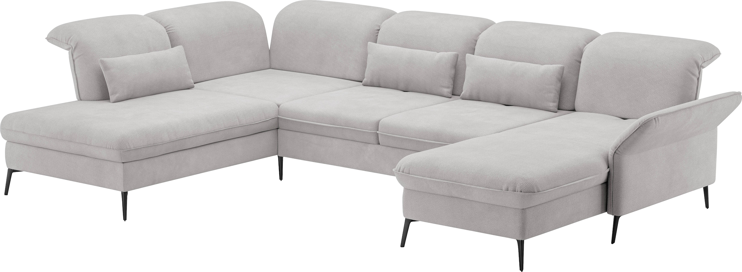 sit&more Wohnlandschaft »Emely«, mit Sitztiefenverstellung optional mit Bettfunktion und Bettkasten
