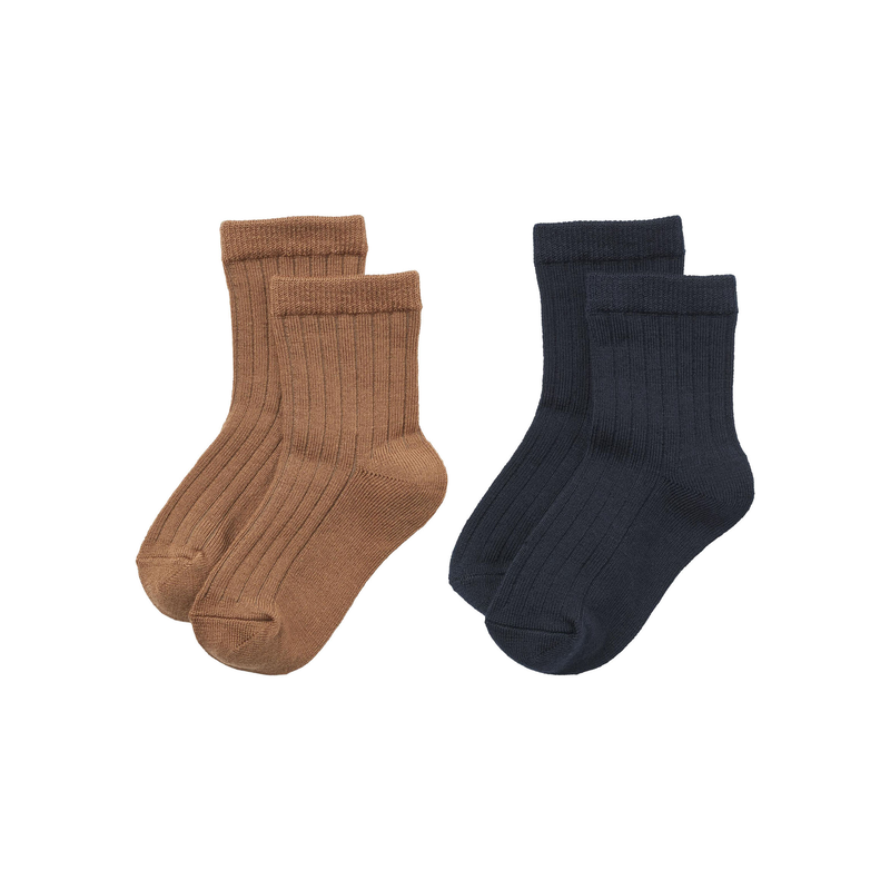WHEAT Socken »2 pk Wool Rib Socks Vilde« Packung, 2 Stk. tlg. navy 29-32 29-32 Weiche Socken im 2-er Pack von WHEAT für Mädchen und Jungen