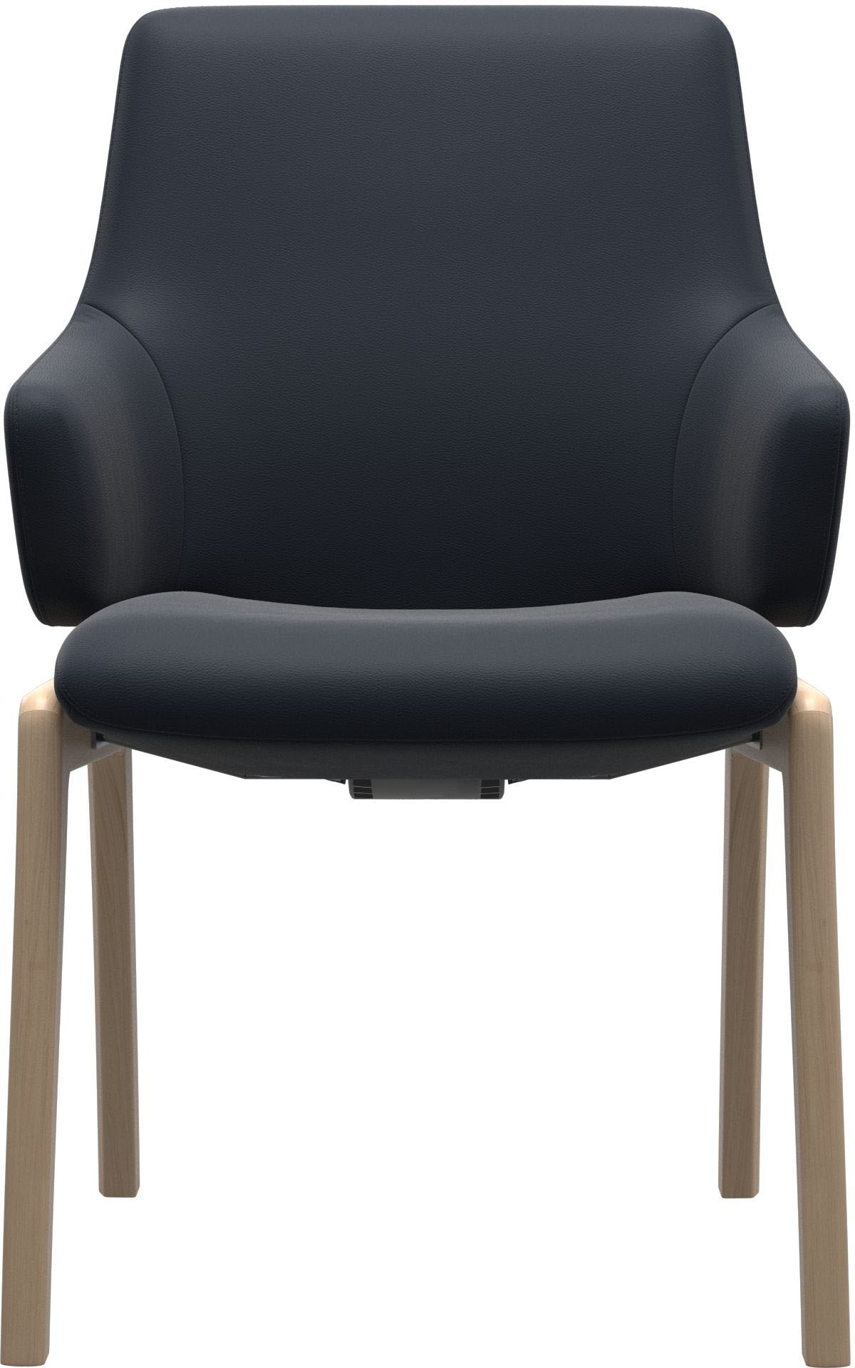 Stressless® Polsterstuhl »Laurel«, Leder PALOMA, Low Back mit Armlehne, Größe L, mit abgerundeten Beinen in Schwarz