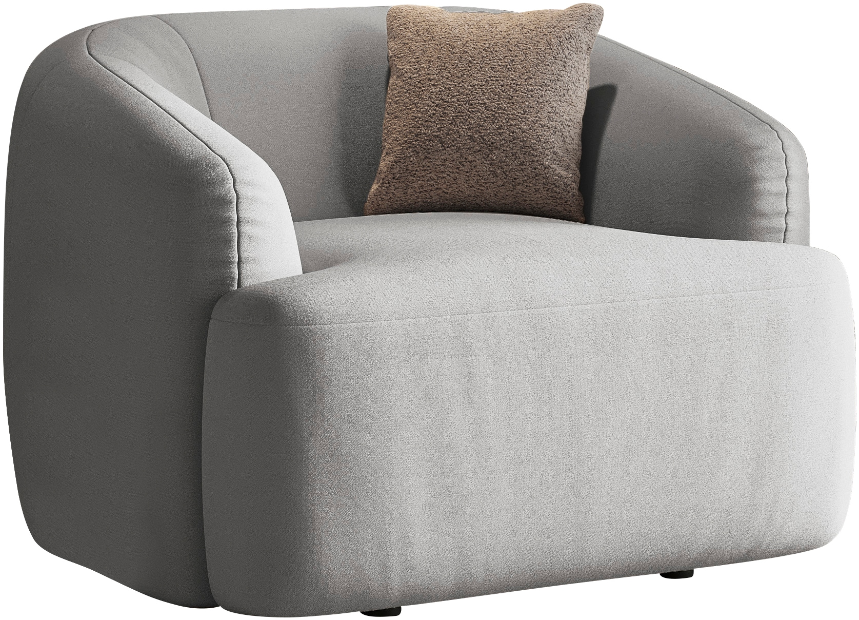 INOSIGN Sessel »Nergal, B/T/H, 120/110/81 cm«, Großer Sessel mit Wellenunterfederung, in verschiedenen Farben
