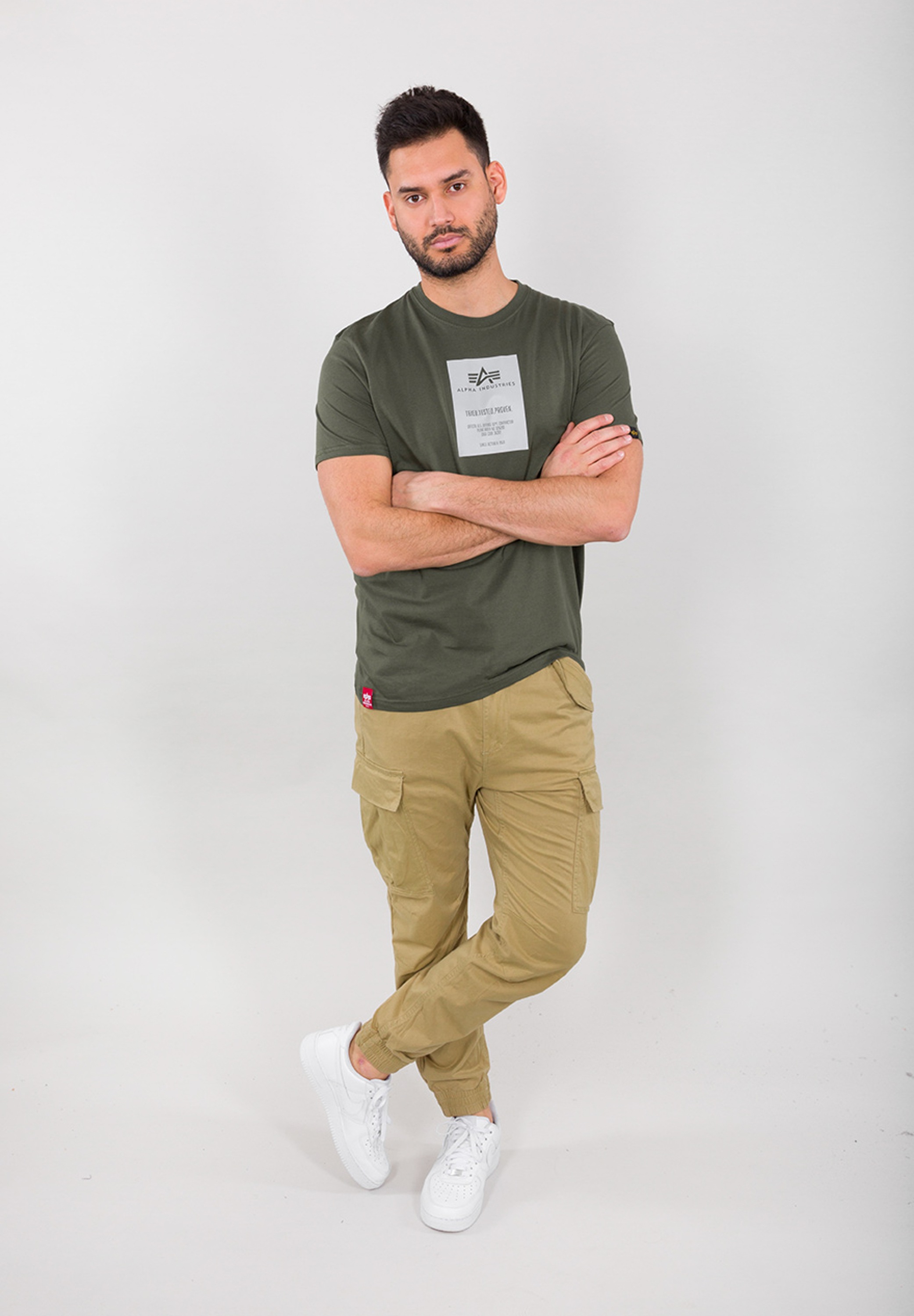 Alpha Industries T-Shirt »Alpha Industries Men - T-Shirts Reflective Label T-Shirt«