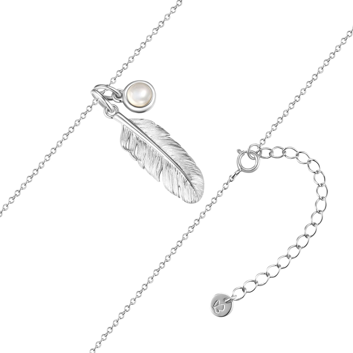 Glanzstücke München Kette mit Anhänger »AV281« mit Mondstein (synth.)