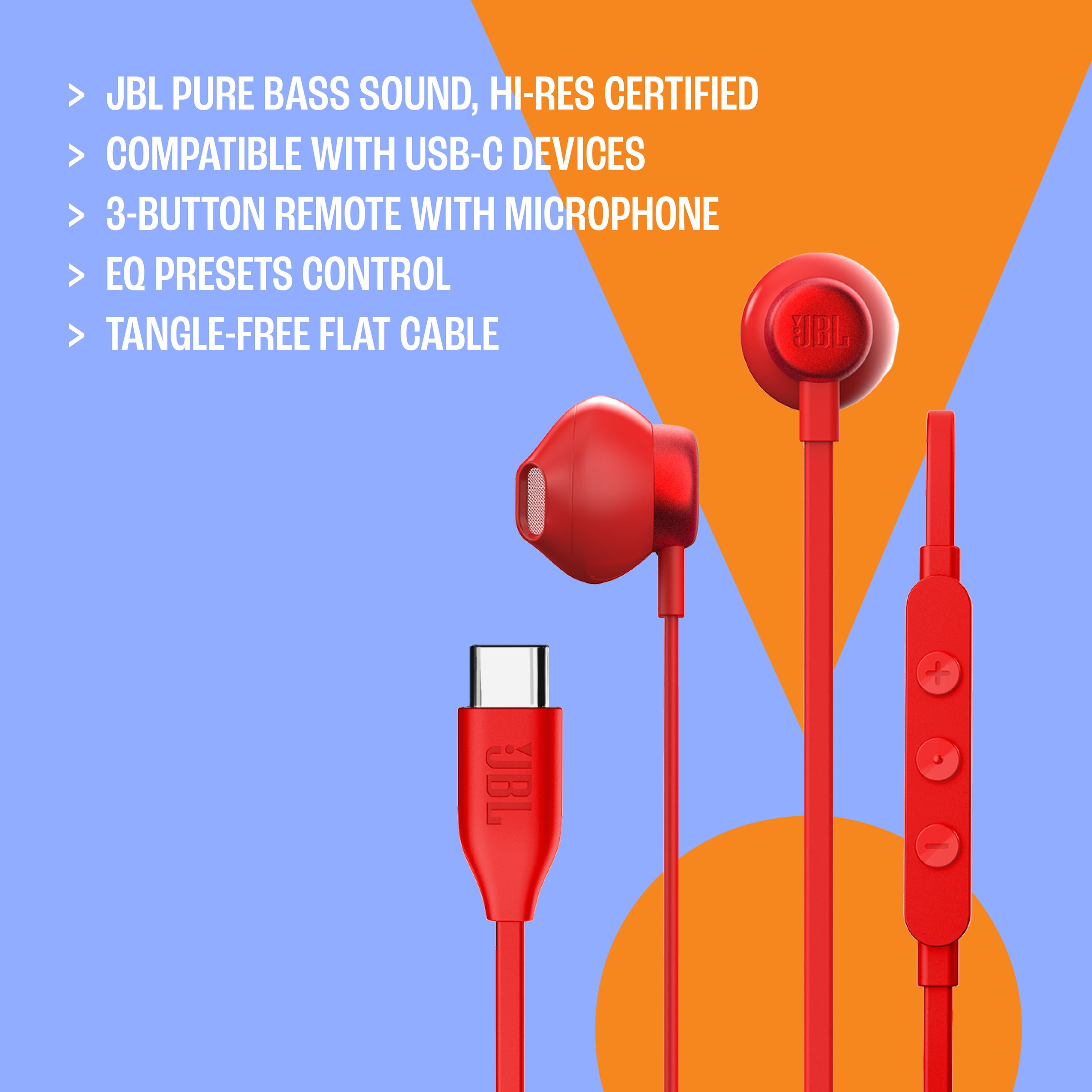 JBL In-Ear-Kopfhörer »Tune 305C«, Freisprechfunktion-Freisprechfunktion
