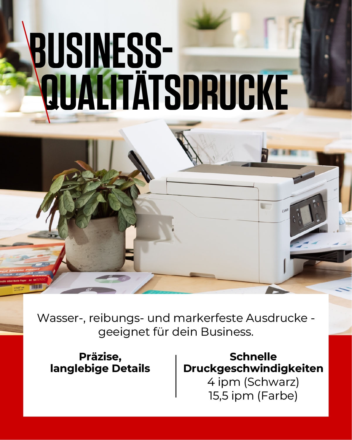 Canon Multifunktionsdrucker »MAXIFY GX4050« 4in1 Tintenstrahl-Multifunktionsgerät mit ADF / niedrigen Druckkosten