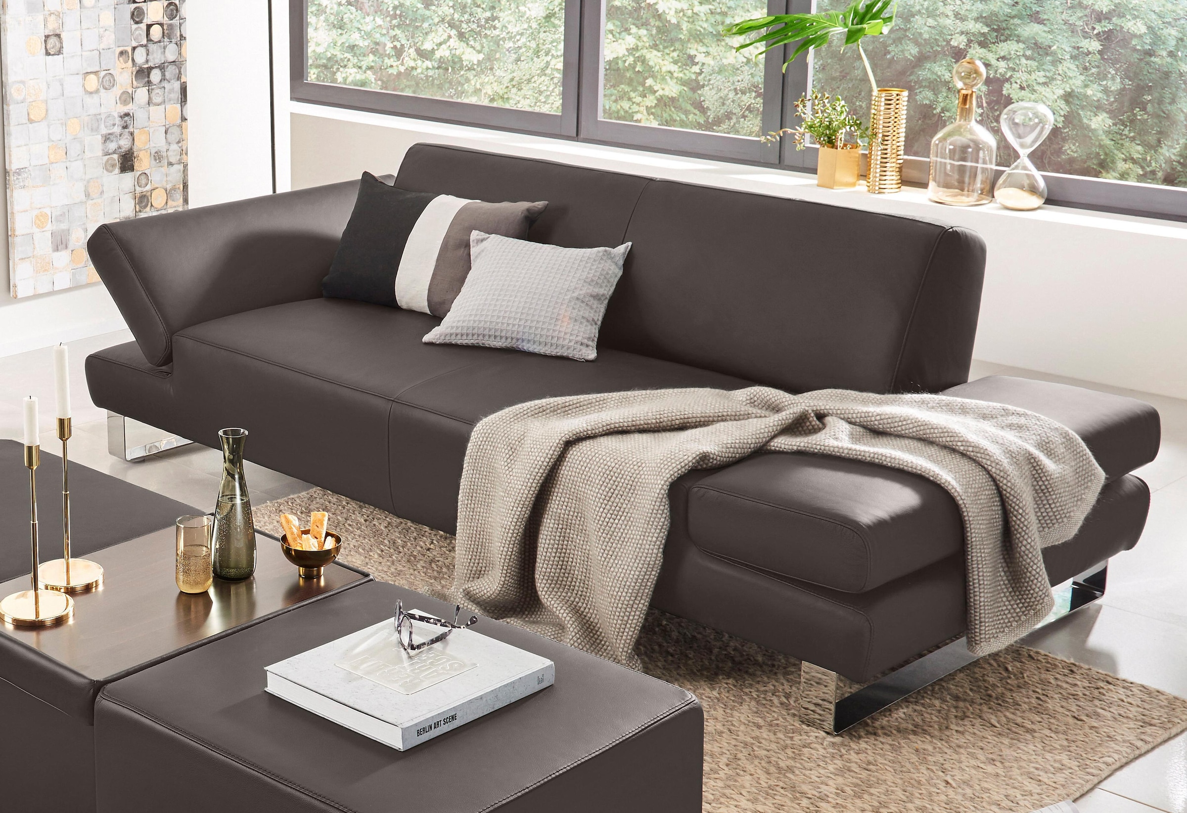 W.SCHILLIG 2-Sitzer »taboo Designsofa mit hohem Sitzkomfort«, mit Normaltiefe, inklusive Armlehnenverstellung