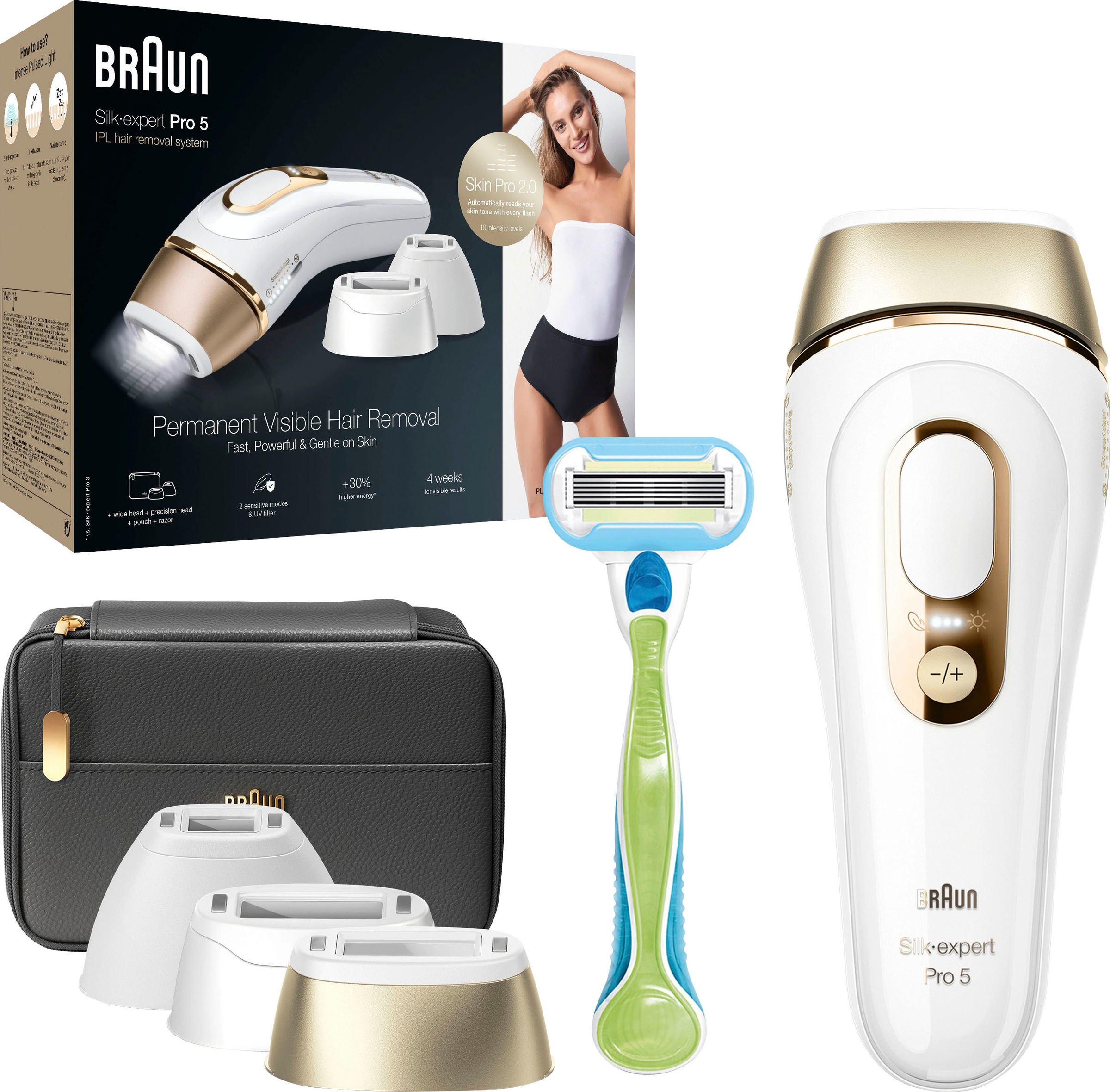 Braun IPL-Haarentferner »Silk-Expert Pro 5 PL5243 IPL«, 400.000 Lichtimpulse, Skin Pro... kaufen