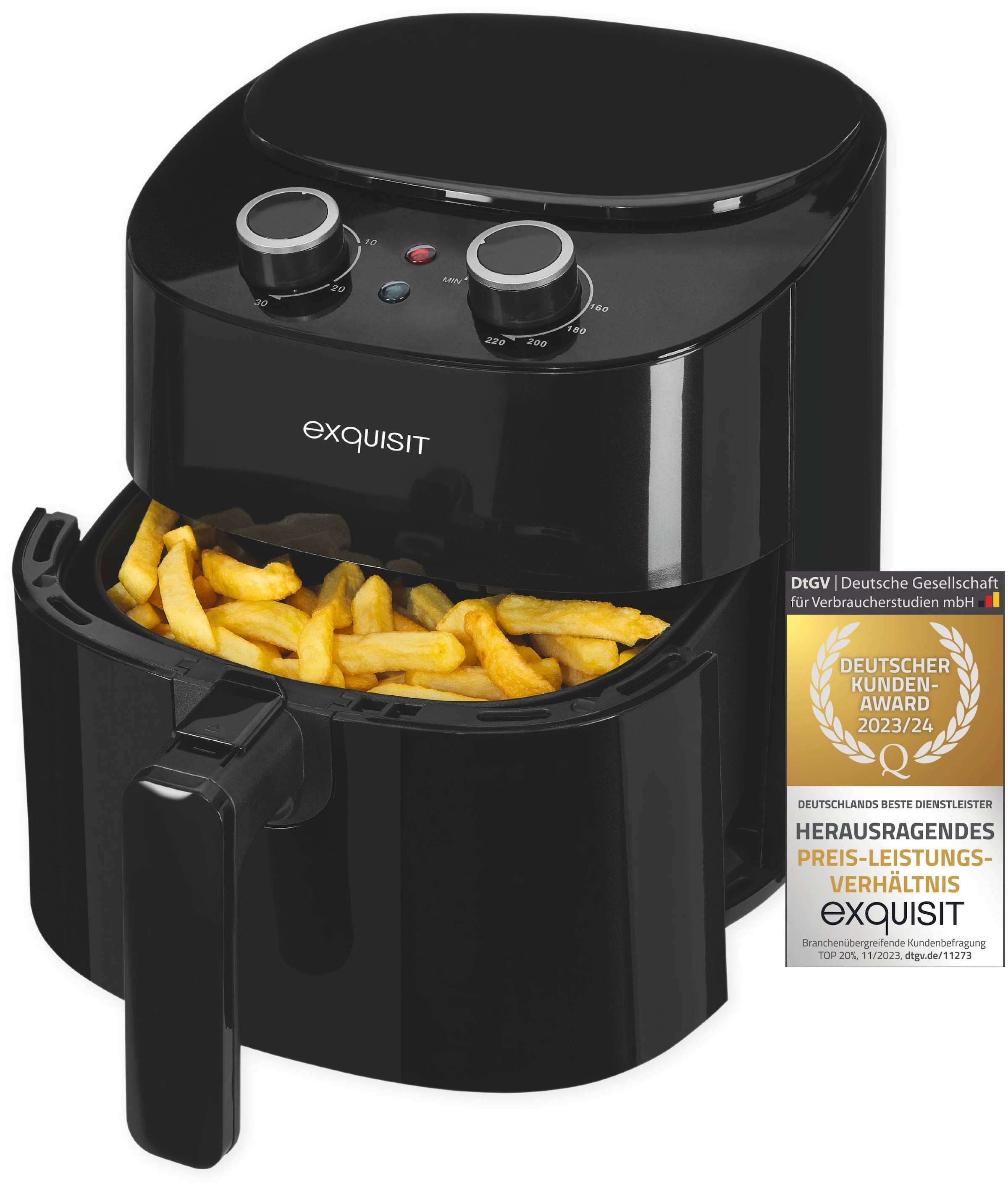 exquisit Heißluftfritteuse »FR 6502 sw«, 1300 W