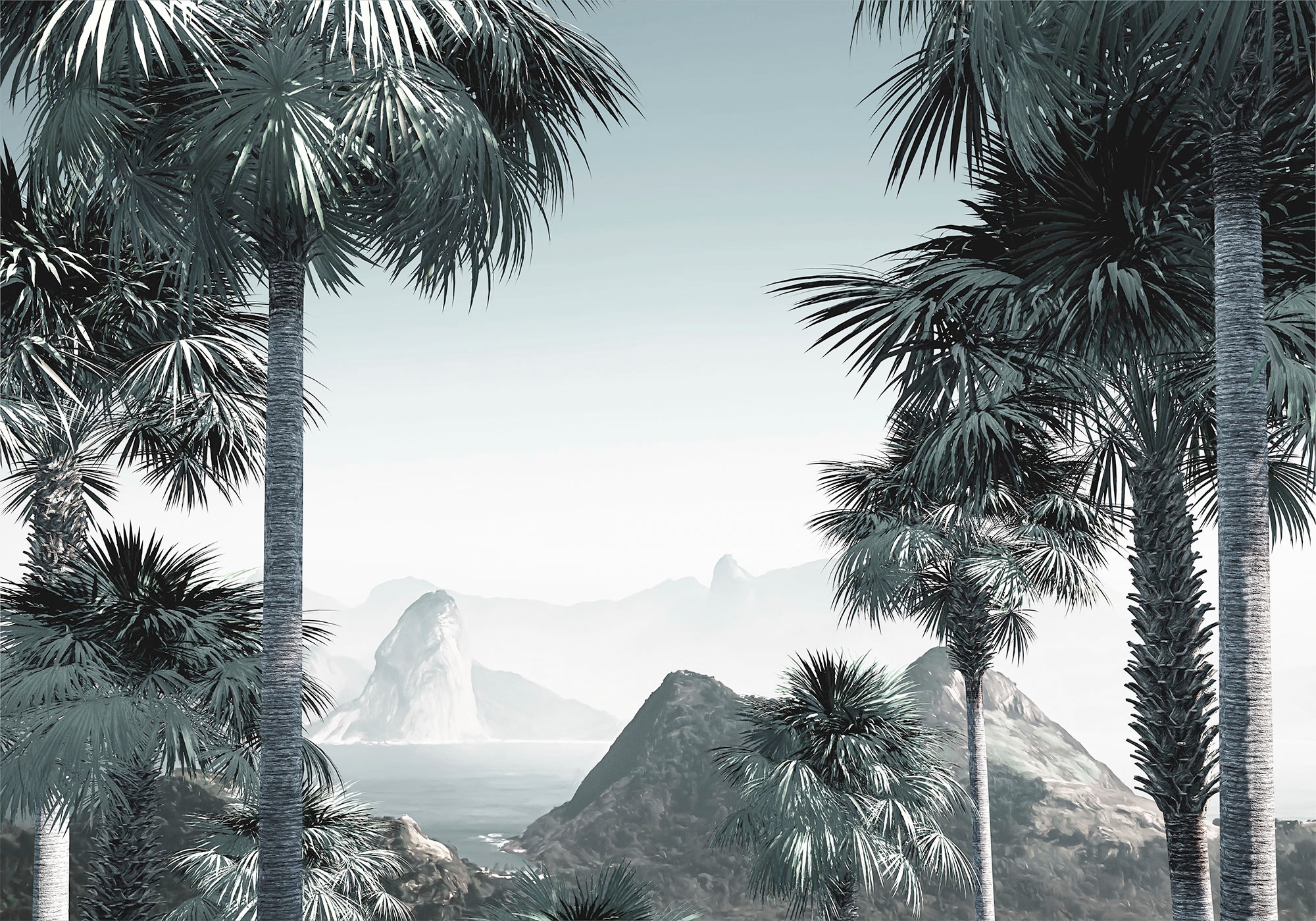 Komar Vliestapete »Digitaldruck Vlies -  Guanabara - Größe 400 x 280 cm« bedruckt glatt Wohnzimmer, Schlafzimmer